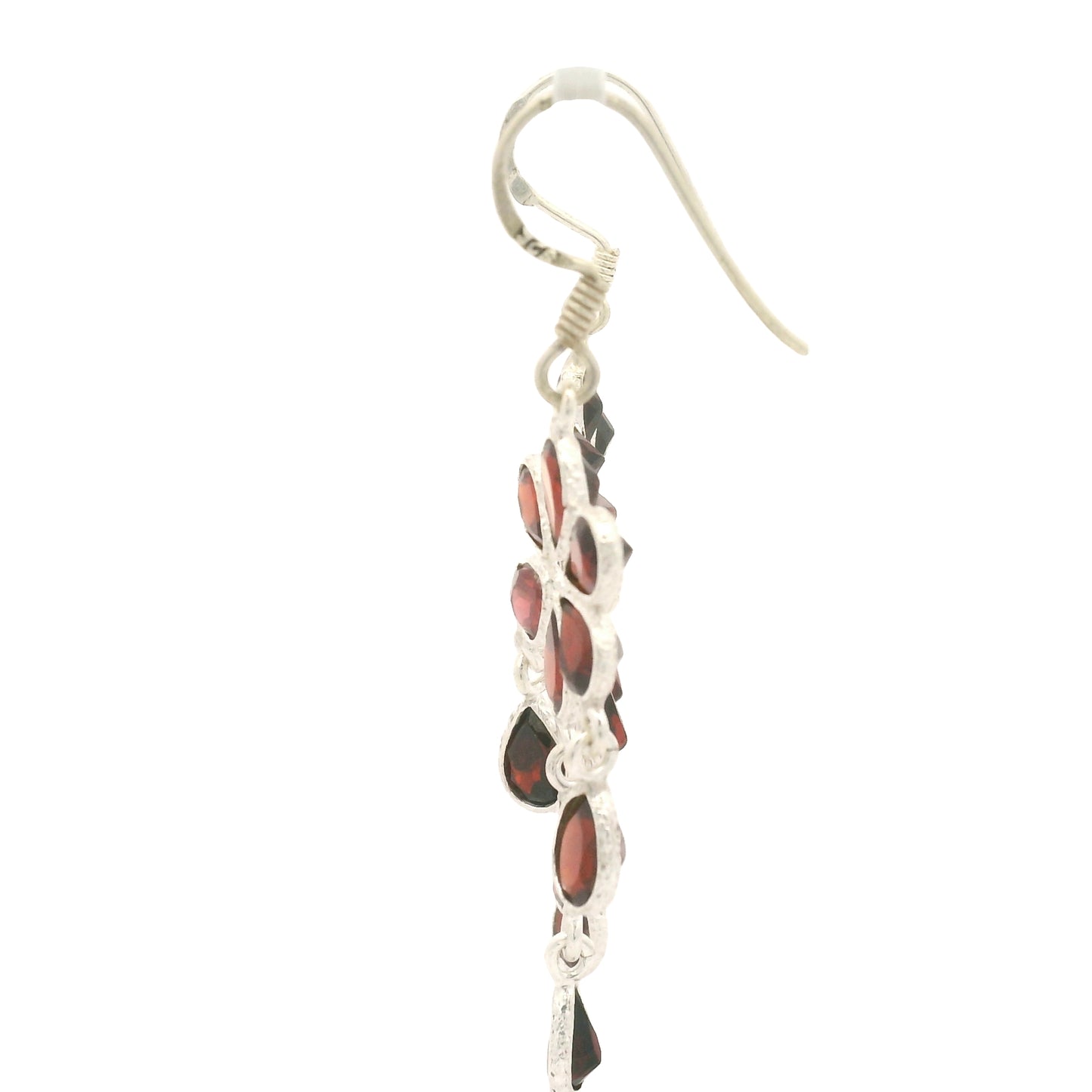 11.50 Ct Garnet 925 Sterling Silver Earrings