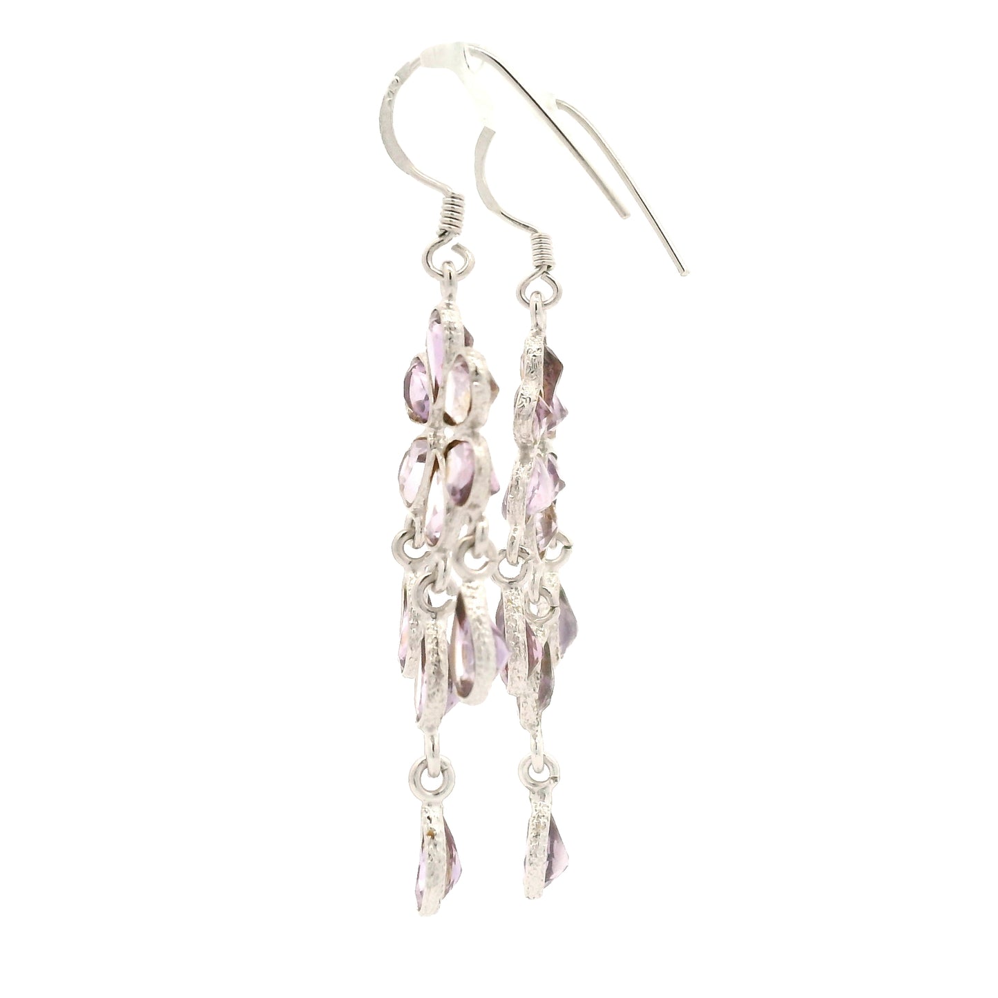 9.83 Ct Garnet, Citrine 925 Sterling Silver Earrings
