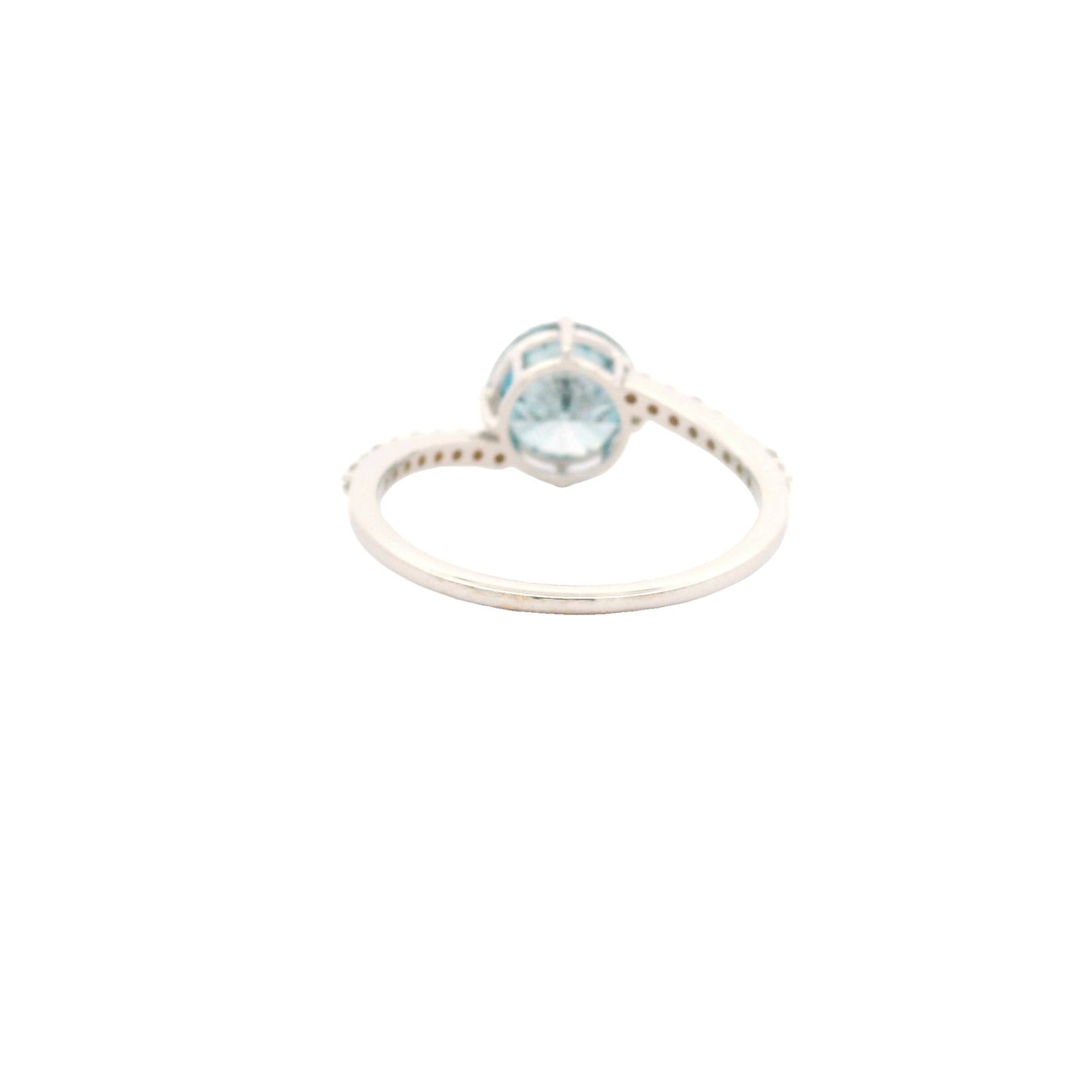 1.74 Carats Blue Lab Grown Diamond 14K Gold Ring