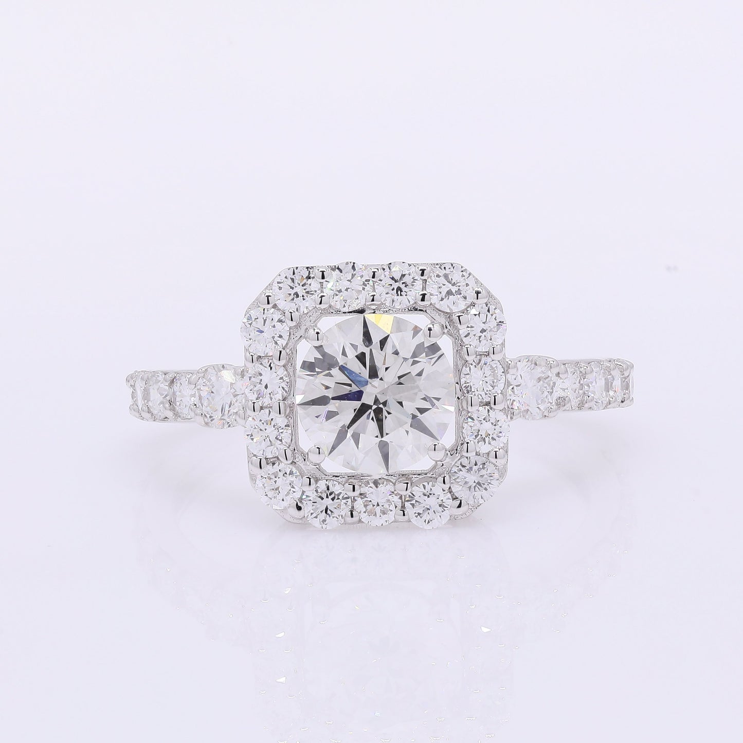 2.03 Carats Lab Grown Diamond 14K Gold Ring