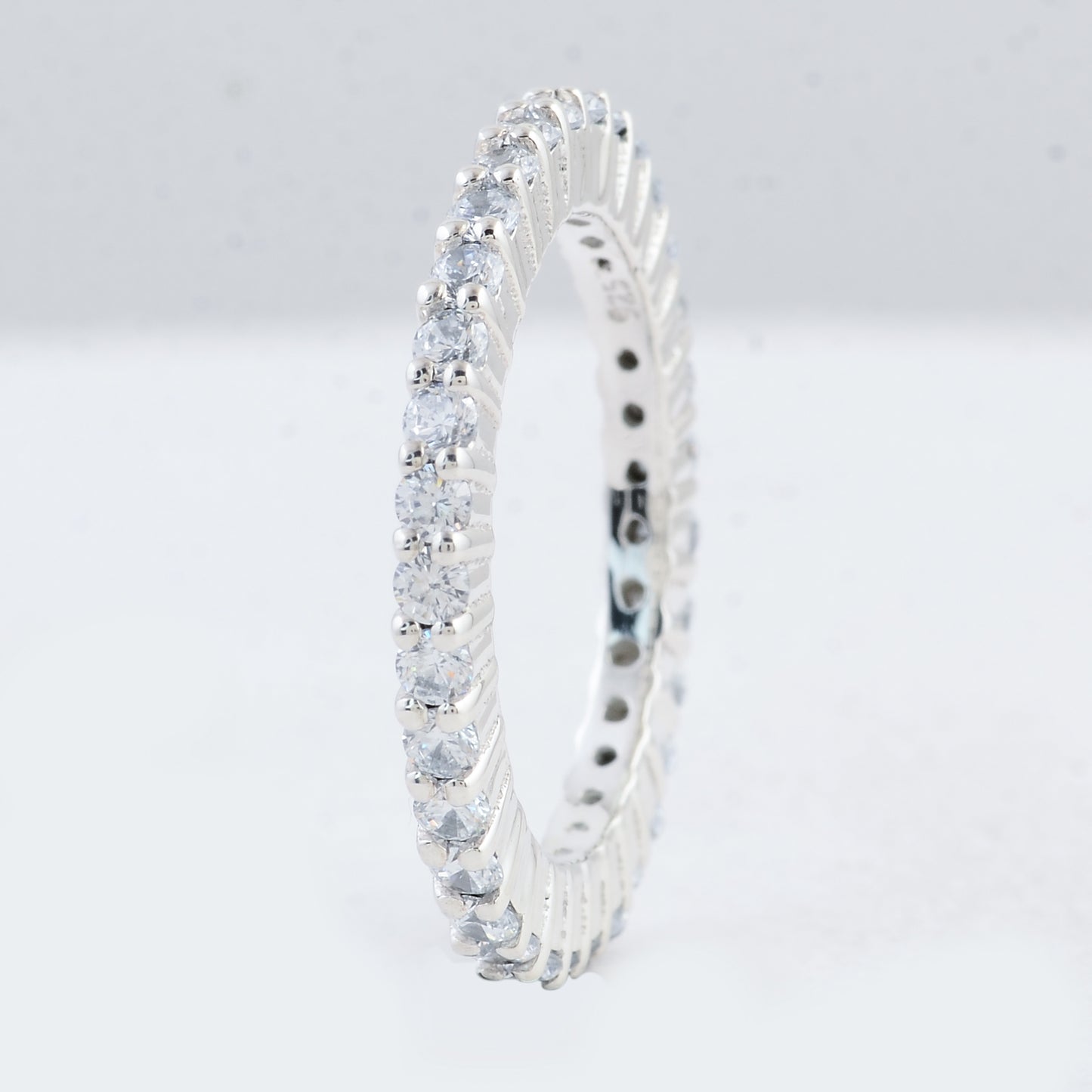 2.10 Ct Round Cubic Zirconia 925 Sterling Silver Ring