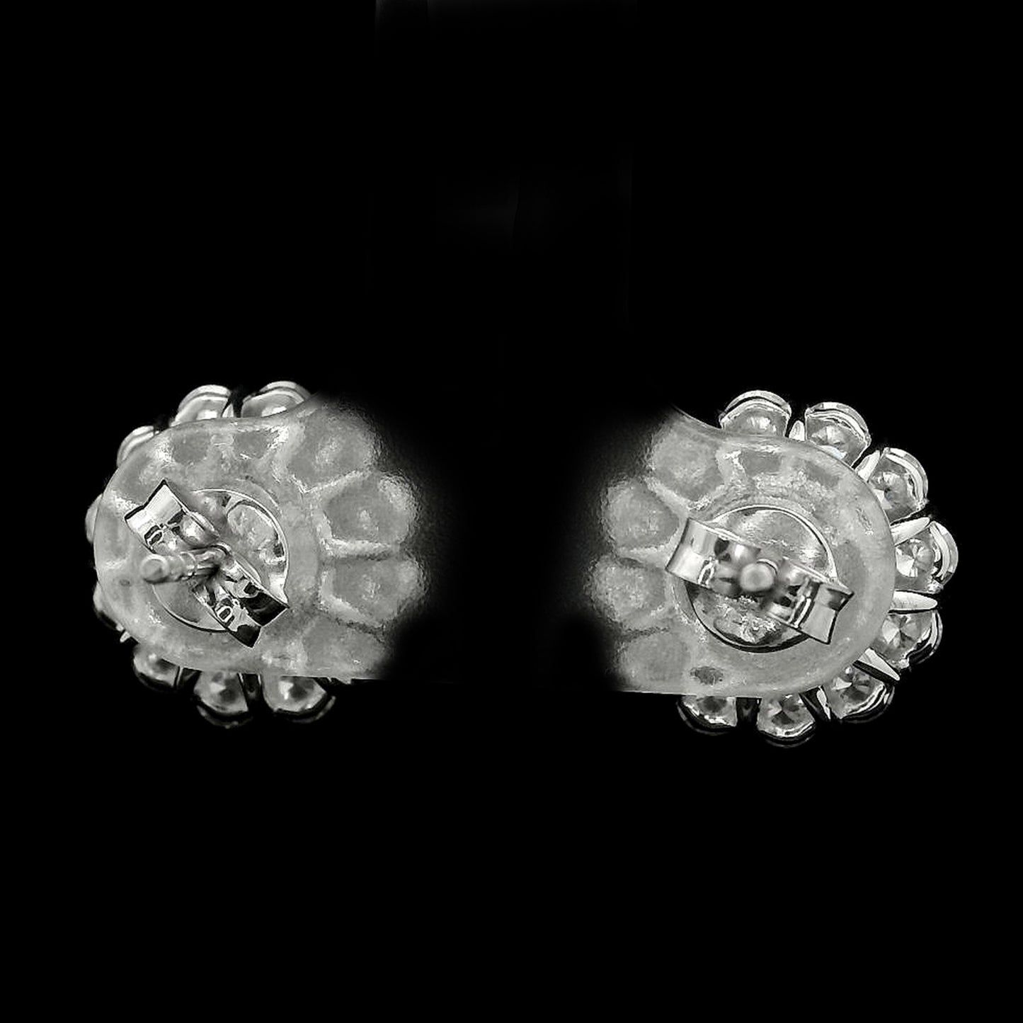 3.80 Carats Lab Grown Diamond 14K Gold Earrings