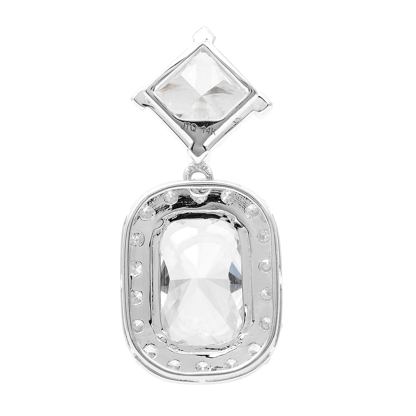 4.12 Carats Lab Grown Diamond 14K Gold Pendant