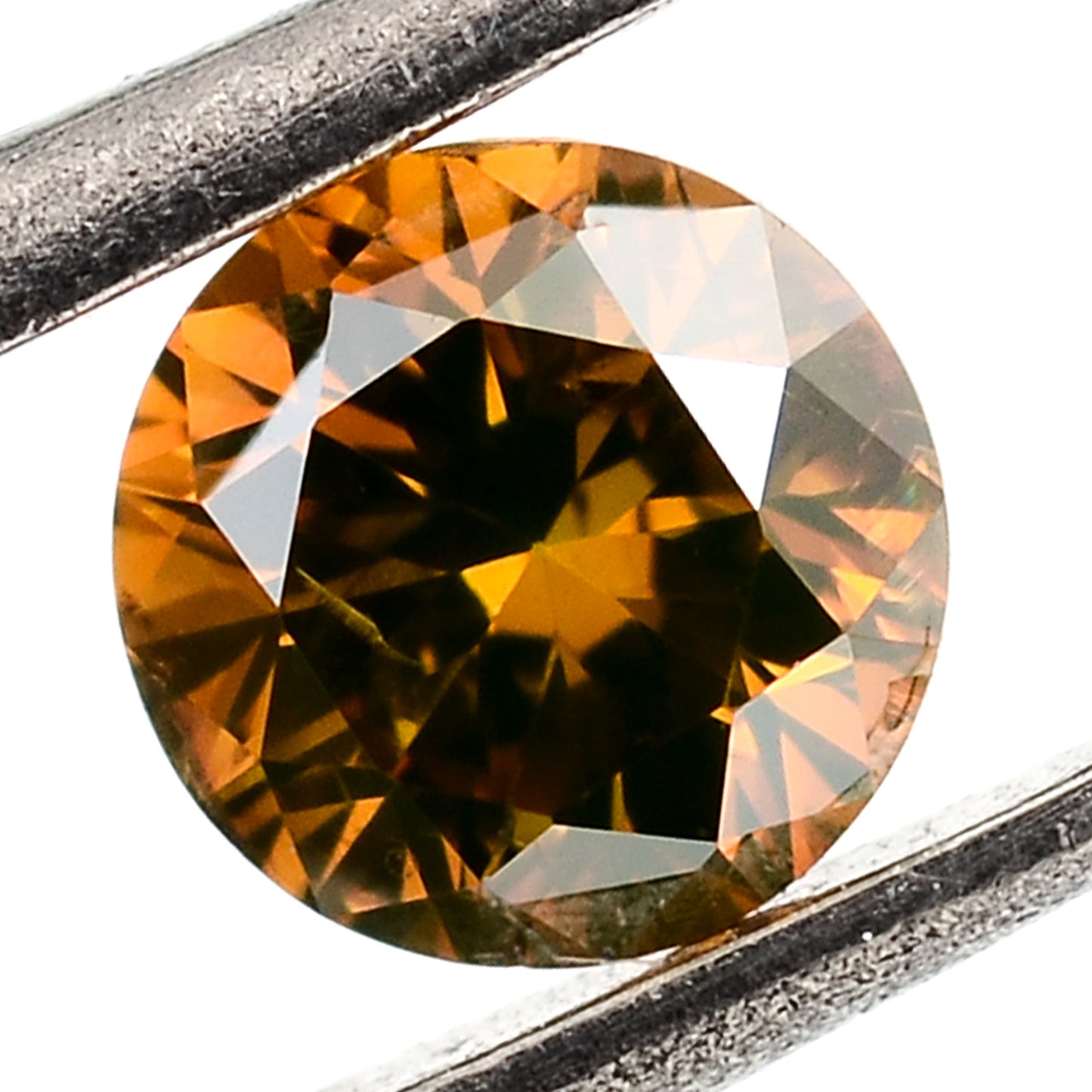 0.50 Red Diamond Round Loose Gemstone