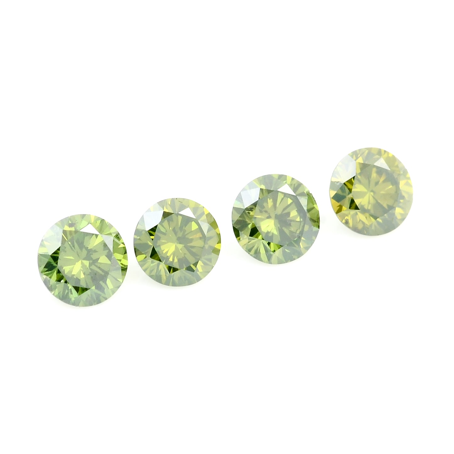 0.66 Green Diamond Round Loose Gemstone