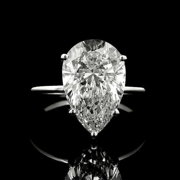 4.07 Carats Lab Grown Diamond 14K Gold Ring