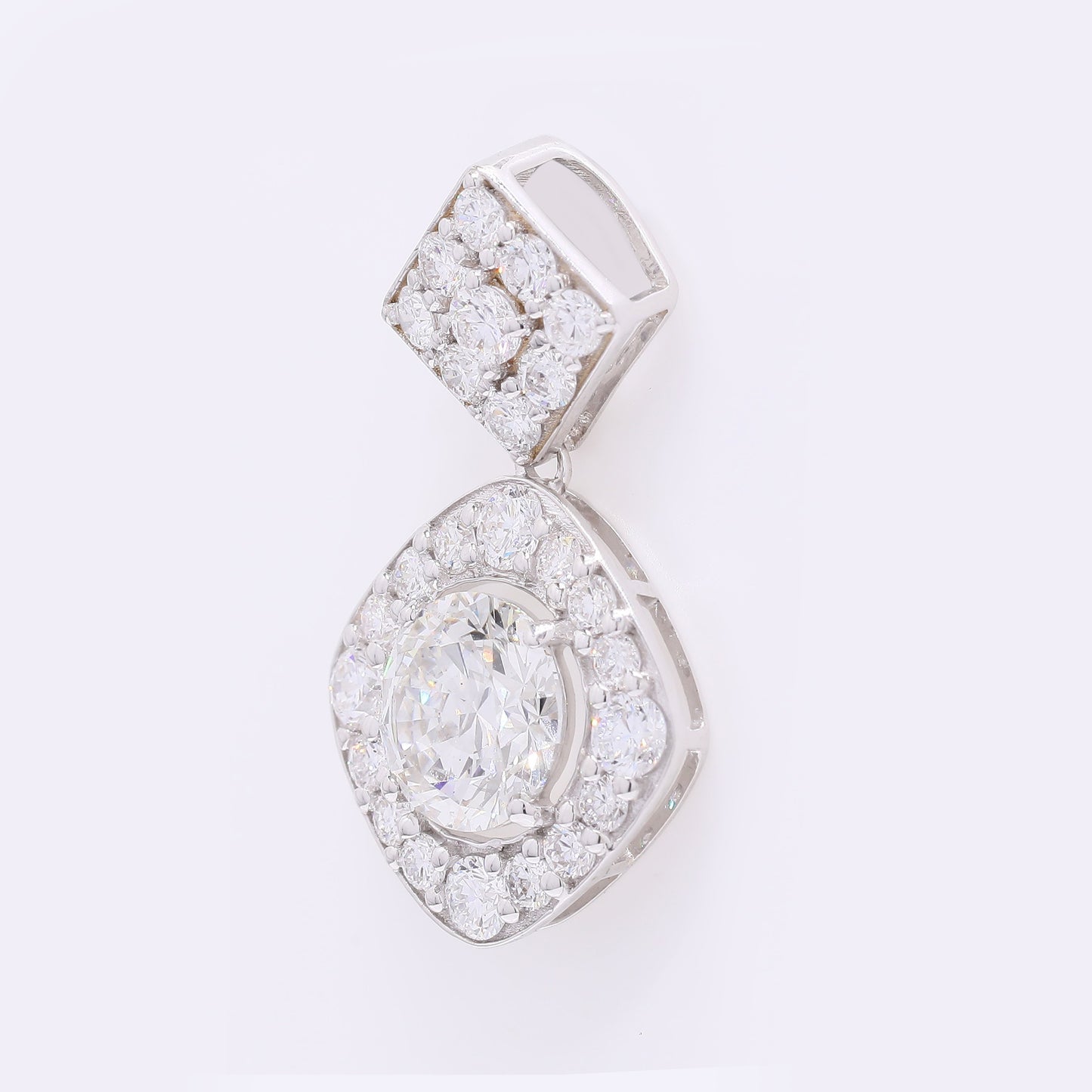 2.44 Carats Lab Grown Diamond 14K Gold Pendant