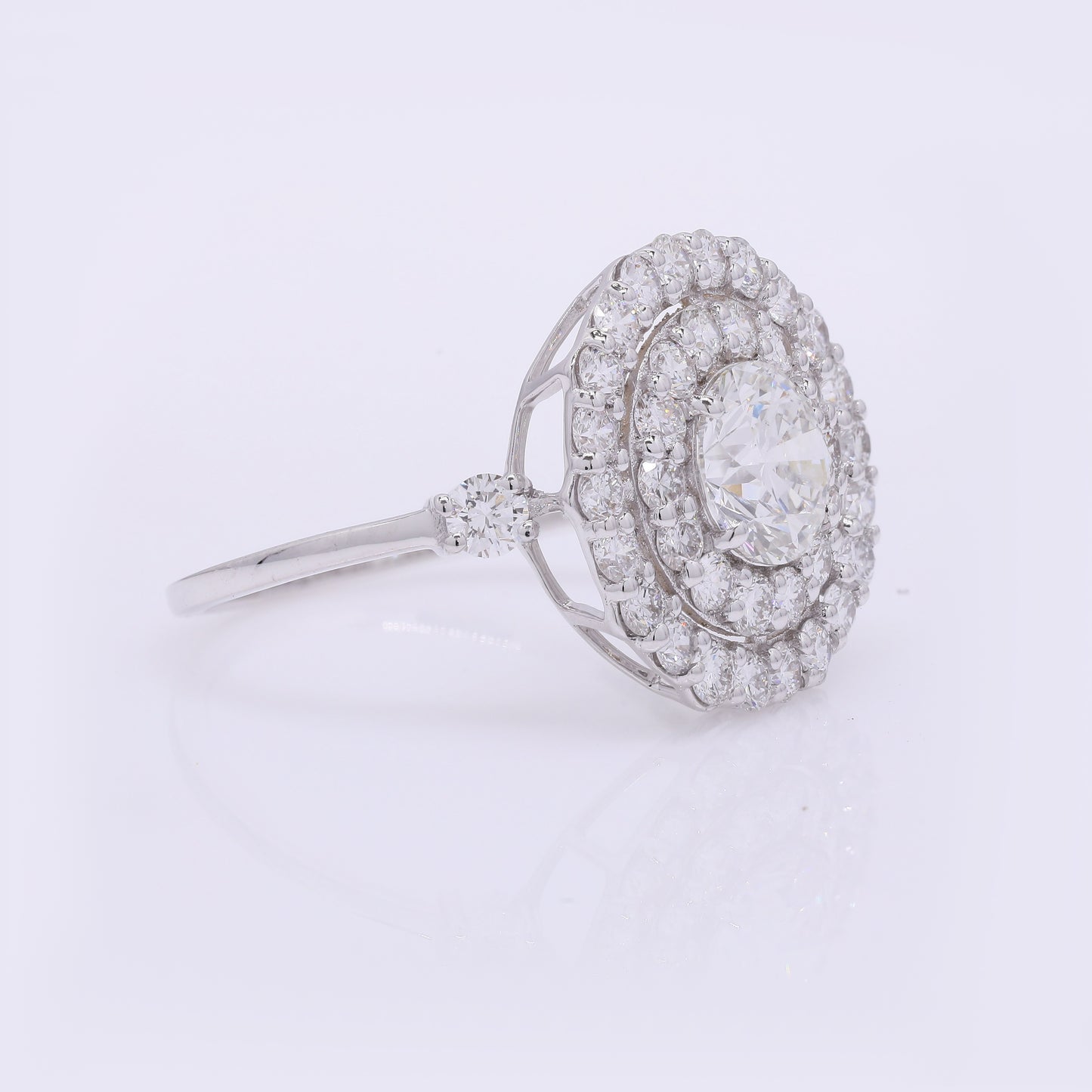 2.28 Carats Lab Grown Diamond 14K Gold Ring