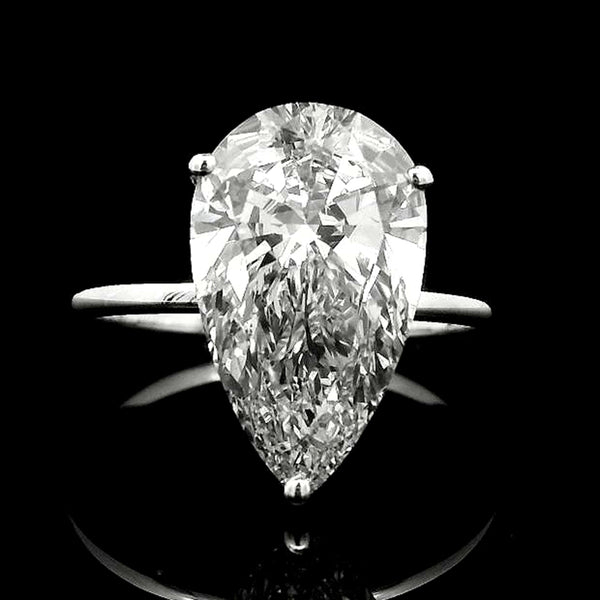 4.16 Carats Lab Grown Diamond 14K Gold Ring