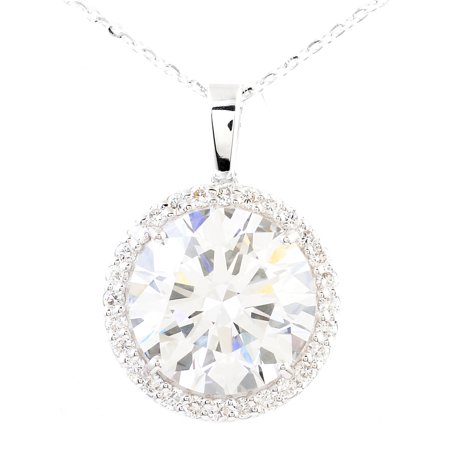 5.30 Carats Lab Grown Diamond 14K Gold Pendant