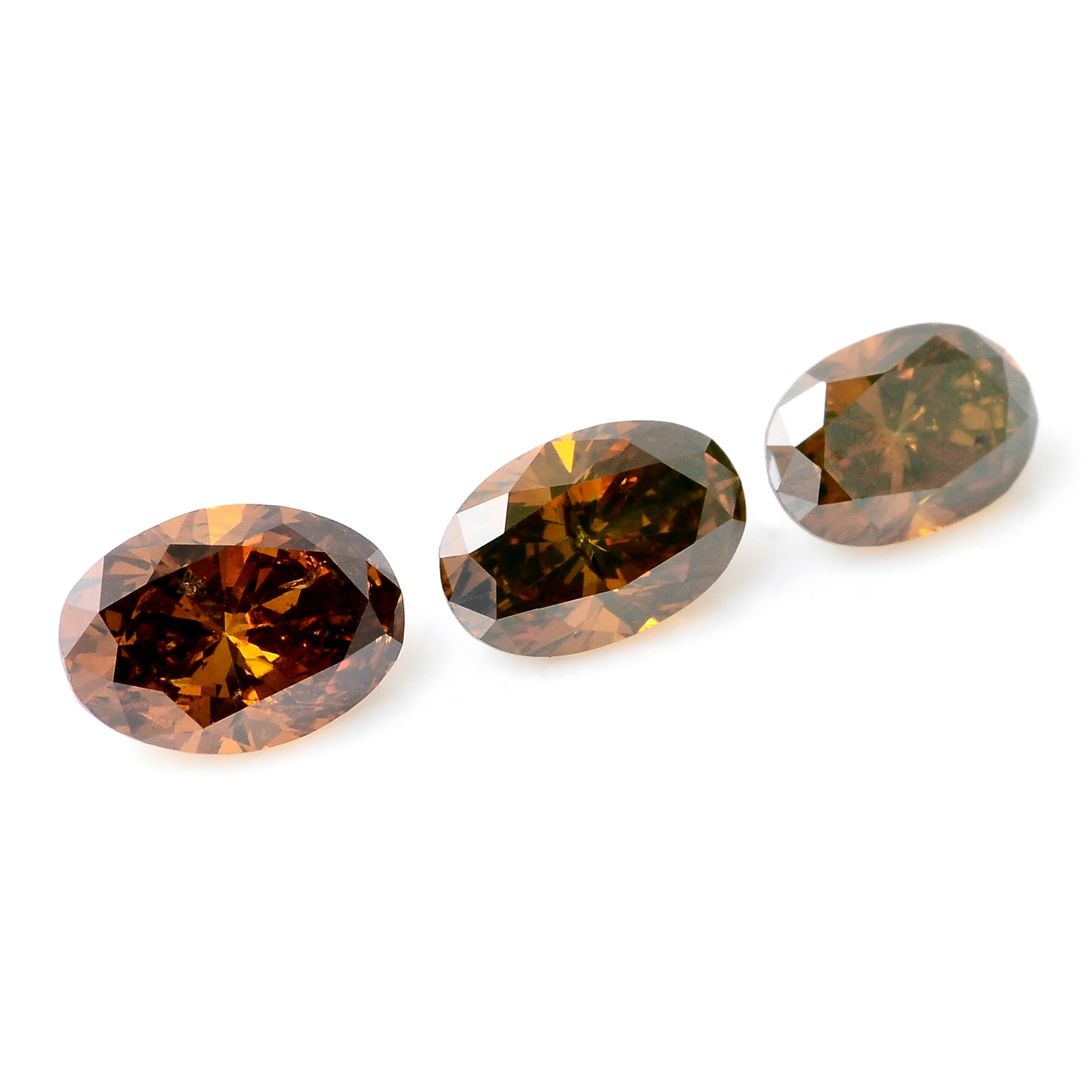 1.04 Carat Red Diamond Oval Loose Gemstone
