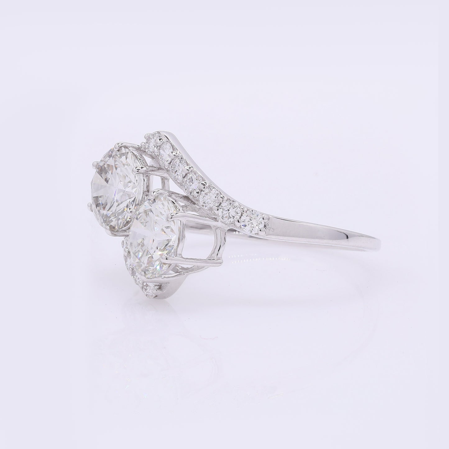 2.56 Carats Lab Grown Diamond 14K Gold Ring