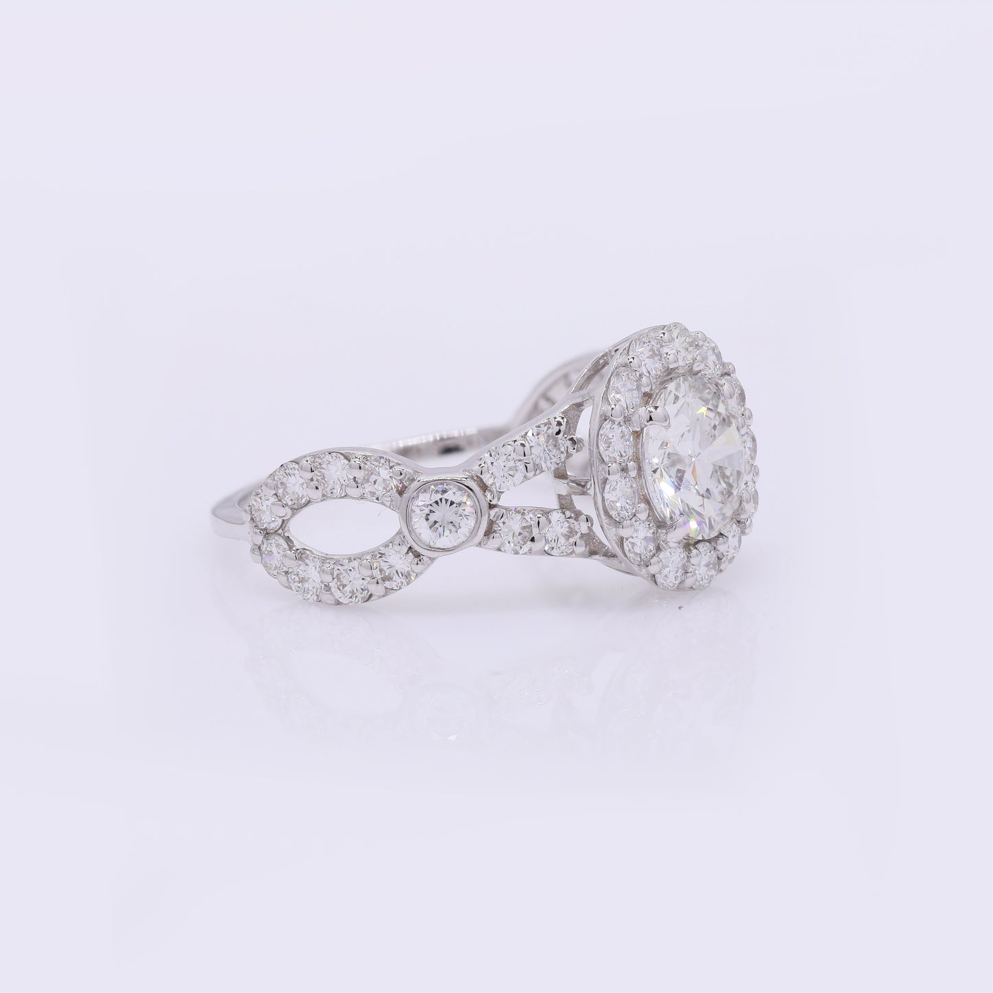 2.13 Carats Lab Grown Diamond 14K Gold Ring