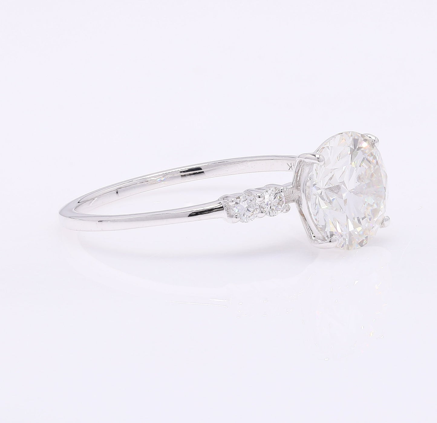 2.27 Carats Lab Grown Diamond 14K Gold Ring