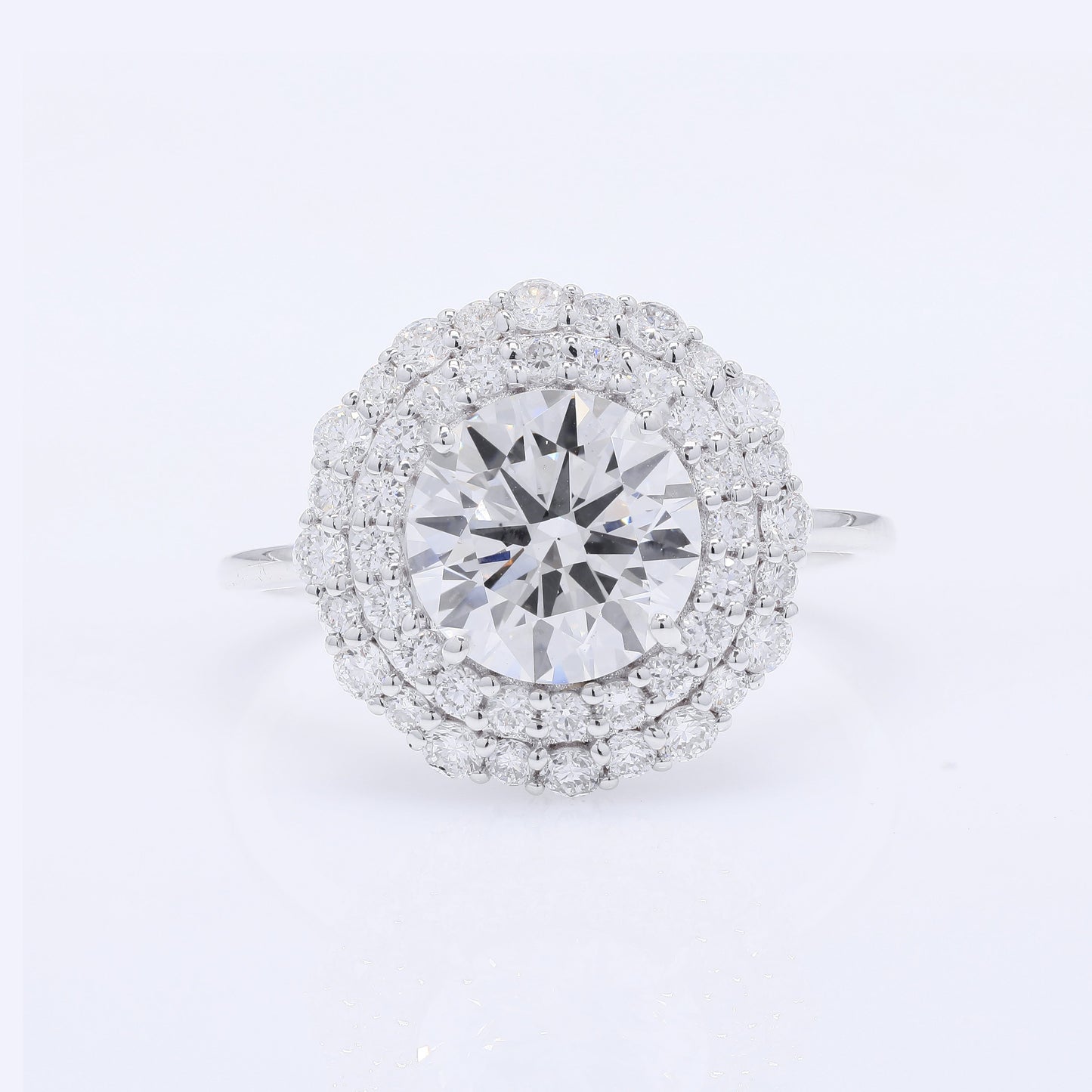 2.81 Carats Lab Grown Diamond 14K Gold Ring