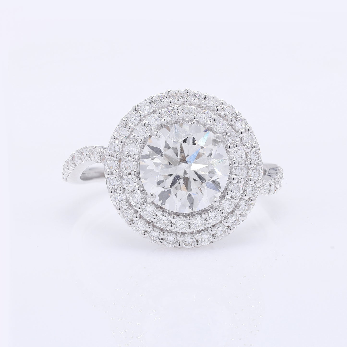 2.79 Carats Lab Grown Diamond 14K Gold Ring