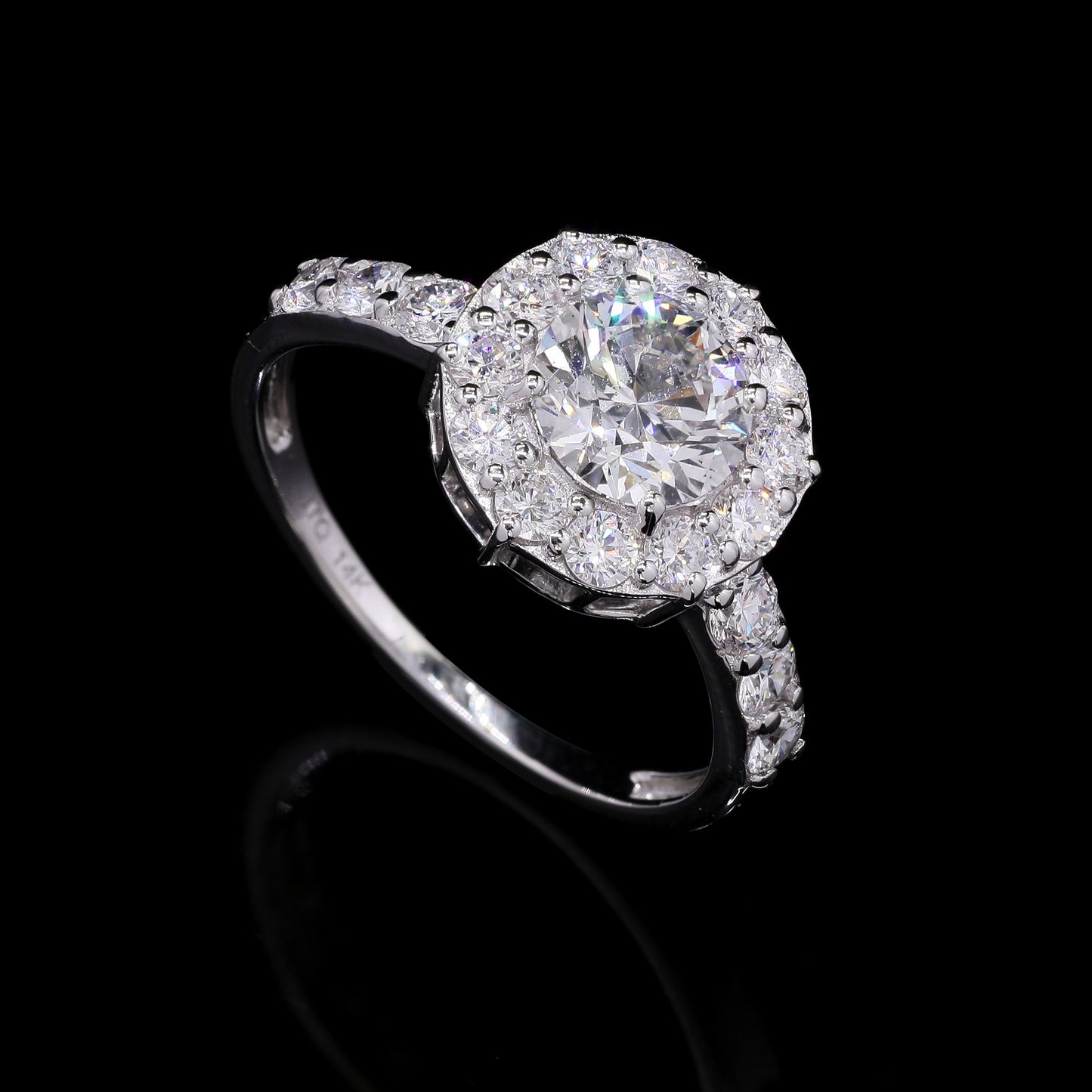 2.02 Carats Lab Grown Diamond 14K Gold Ring