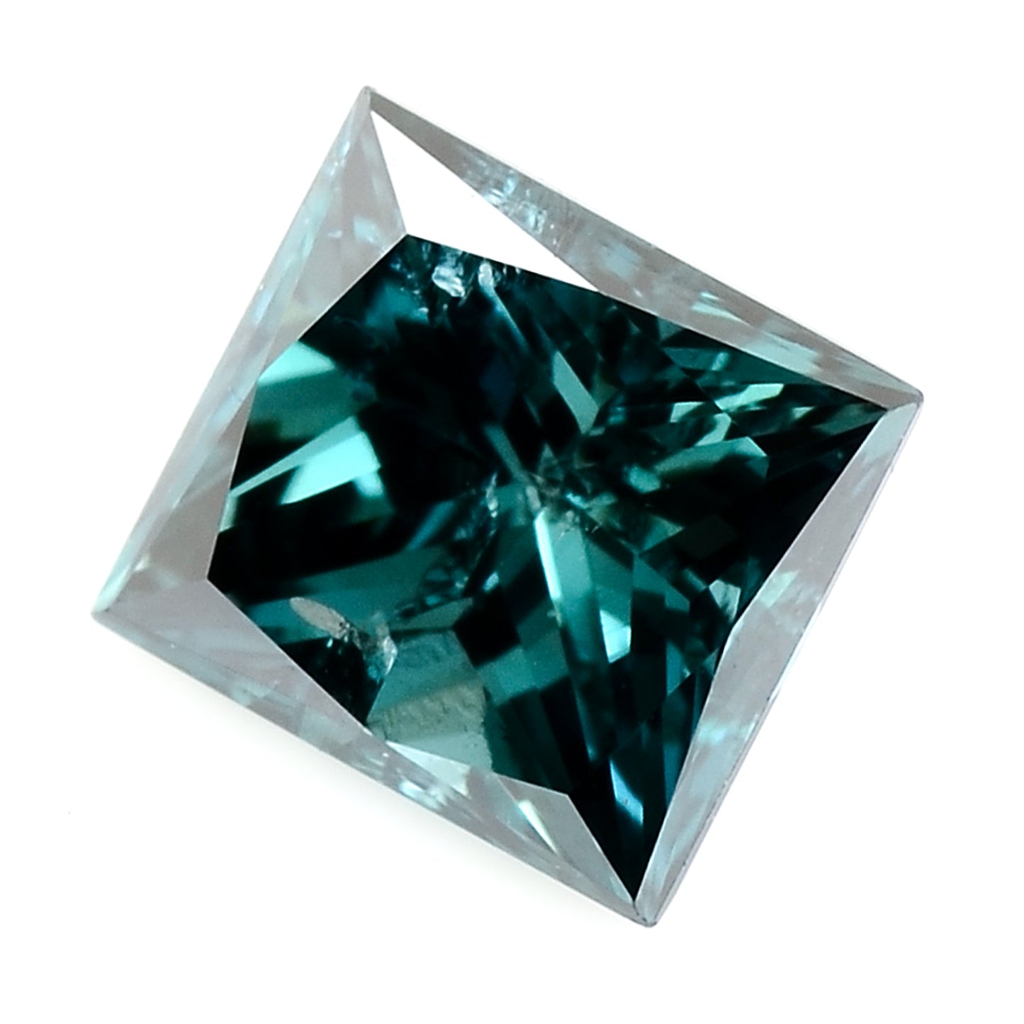 0.27 Blue Diamond Sqaure Loose Gemstone
