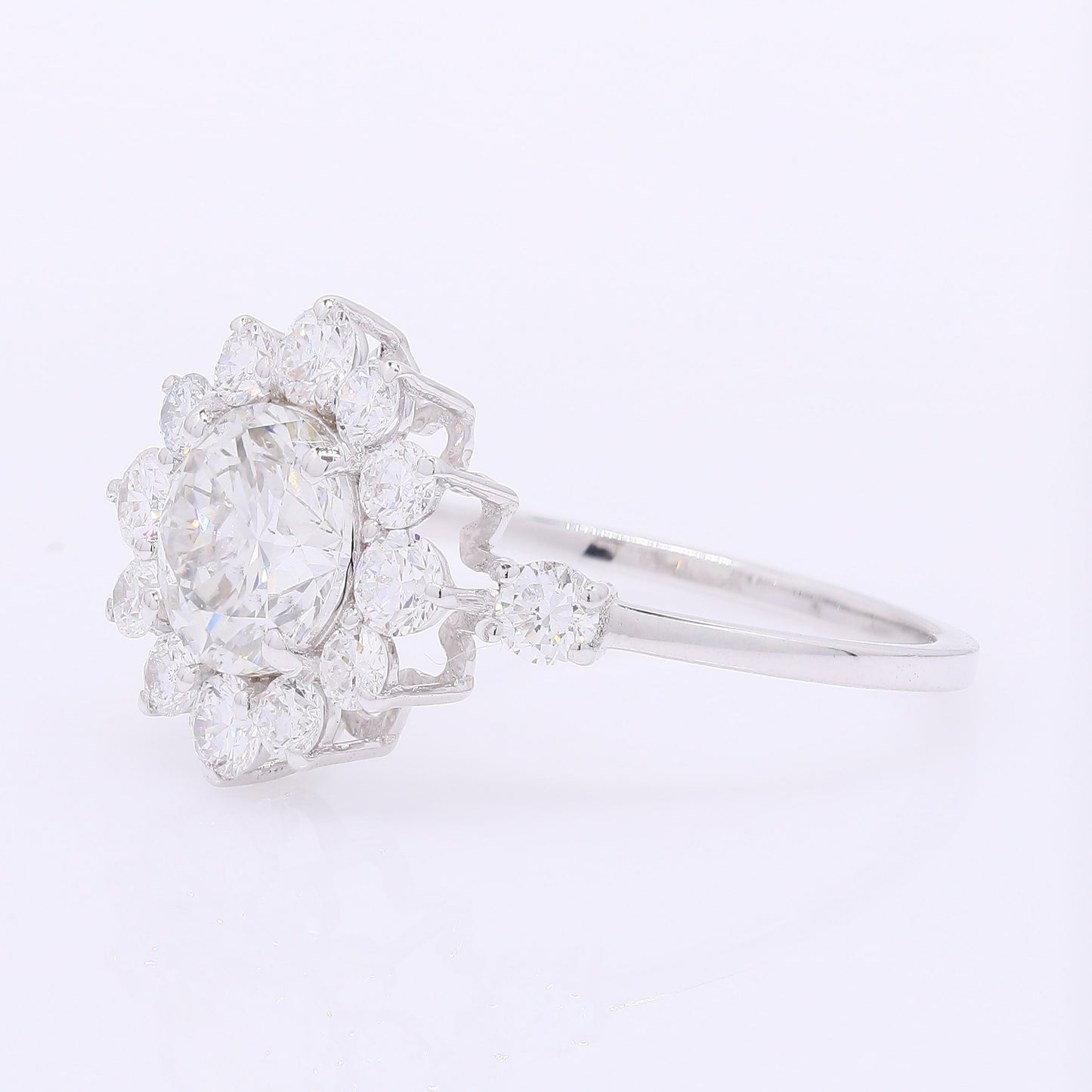 2.05 Carats Lab Grown Diamond 14K Gold Ring