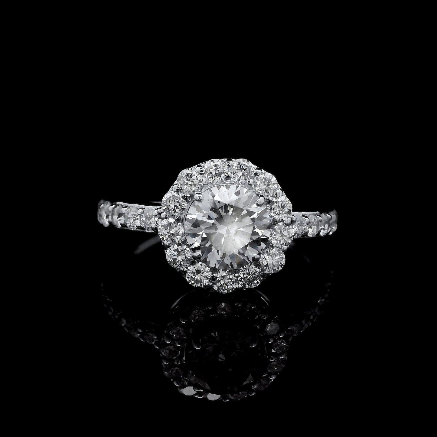 2.01 Carats Lab Grown Diamond 14K Gold Ring