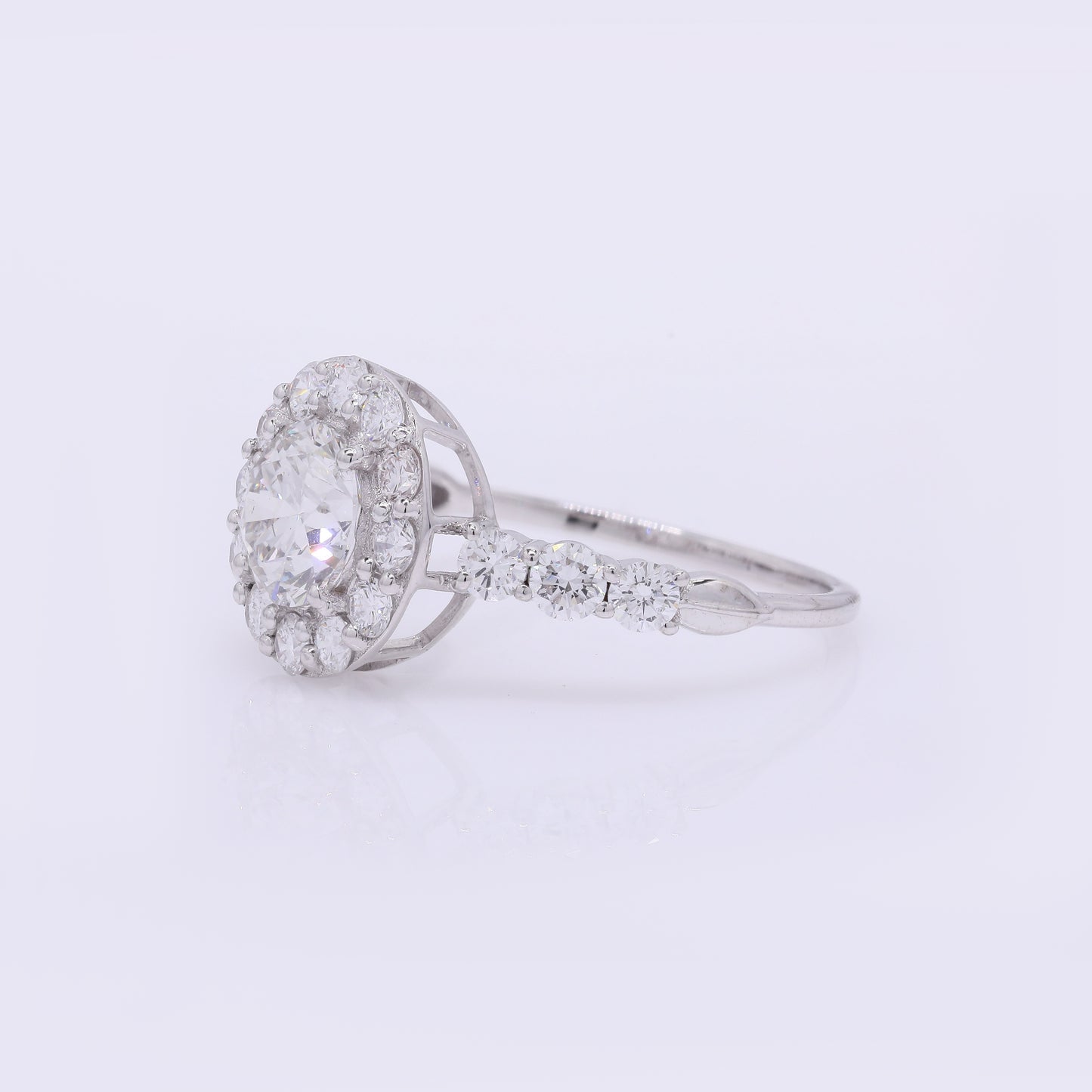 2.02 Carats Lab Grown Diamond 14K Gold Ring