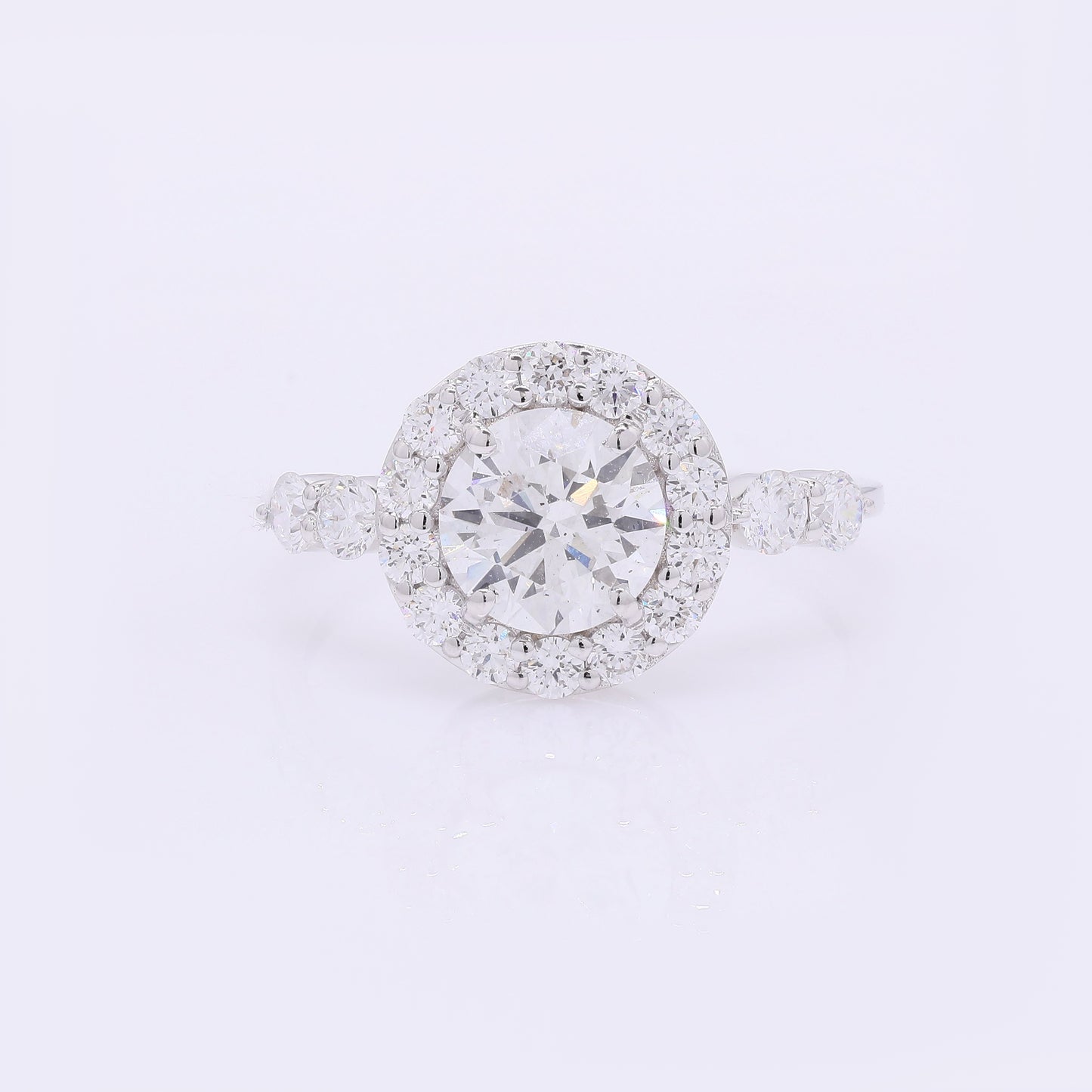 2.10 Carats Lab Grown Diamond 14K Gold Ring