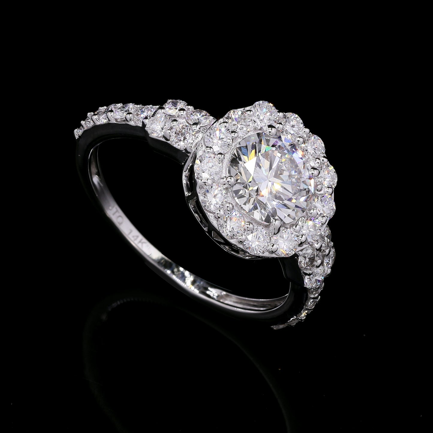 2.00 Carats Lab Grown Diamond 14K Gold Ring