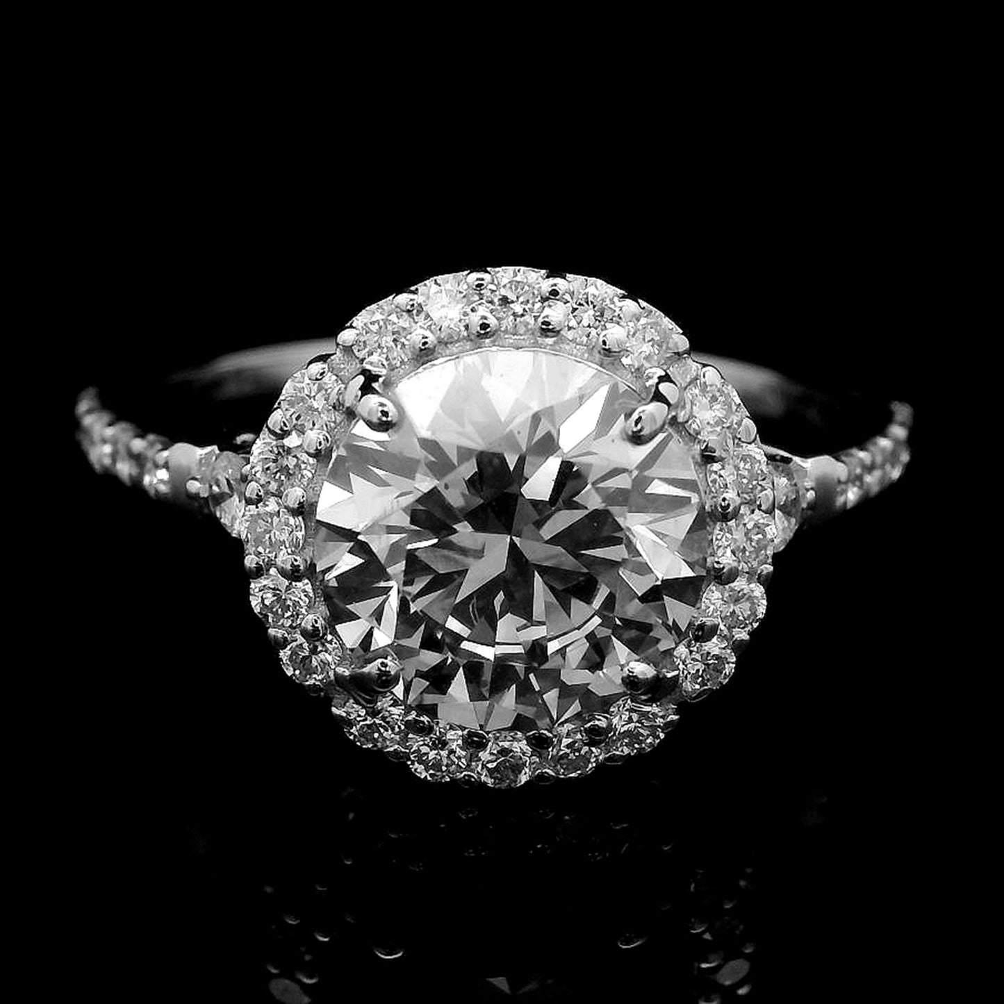 2.52 Carats Lab Grown Diamond 14K Gold Ring