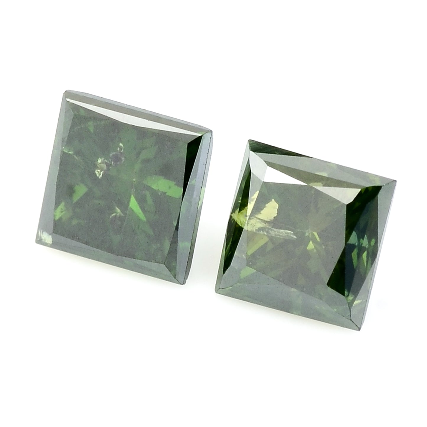 0.58 Green Diamond Sqaure Loose Gemstone