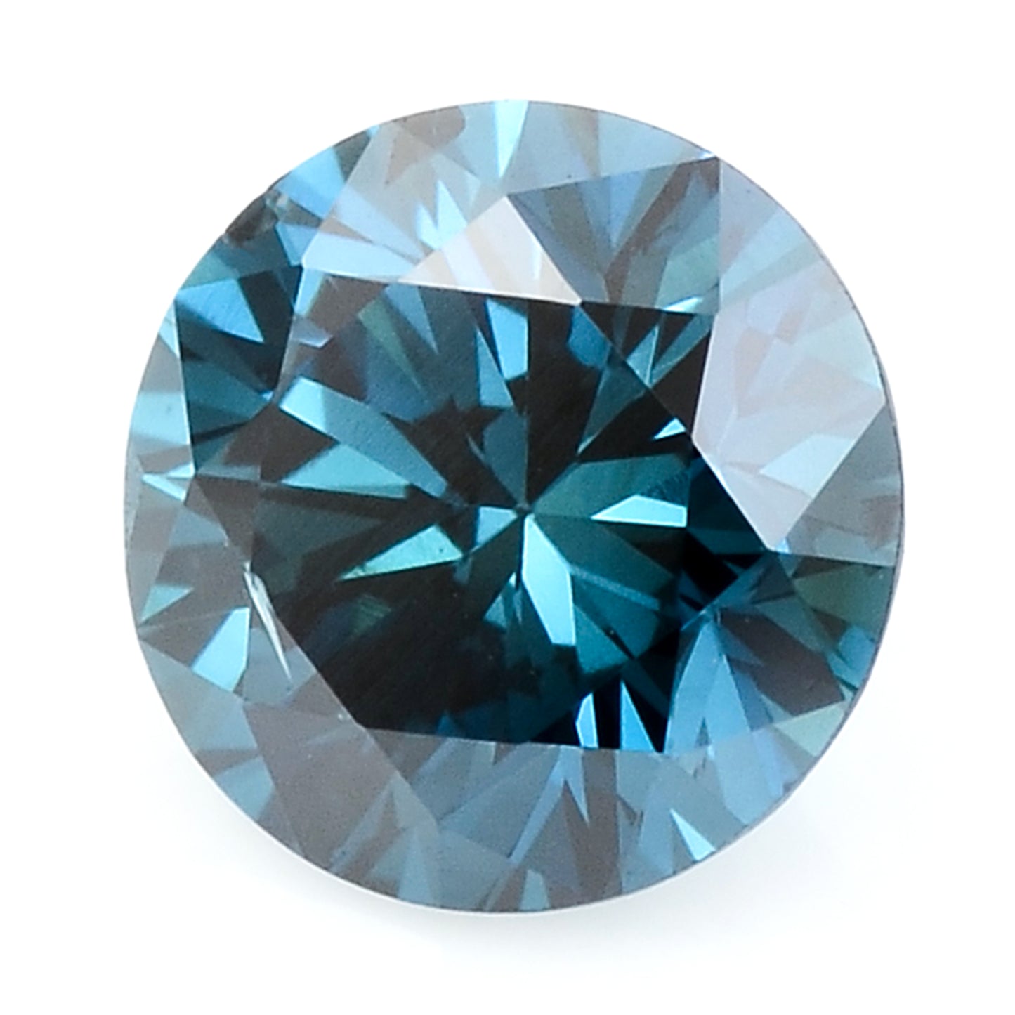 0.28 Blue Diamond Round Loose Gemstone