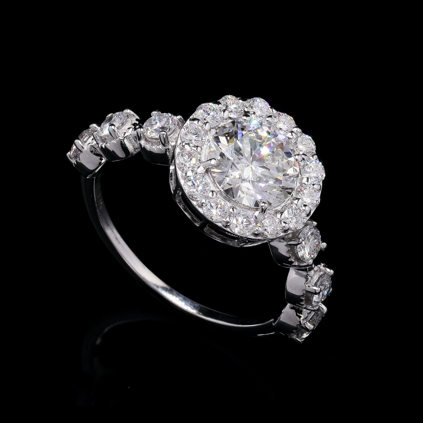 2.13 Carats Lab Grown Diamond 14K Gold Ring