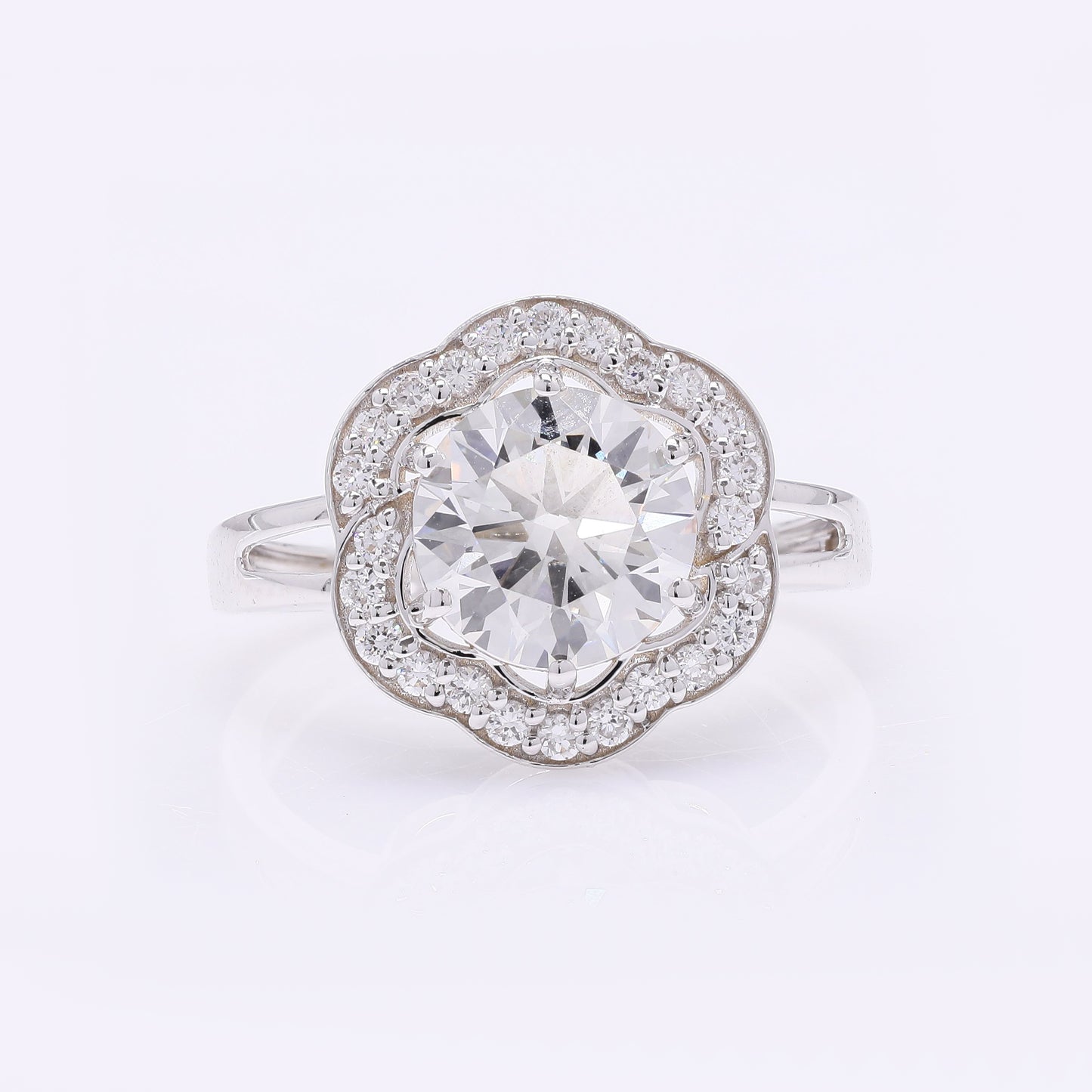 2.38 Carats Lab Grown Diamond 14K Gold Ring