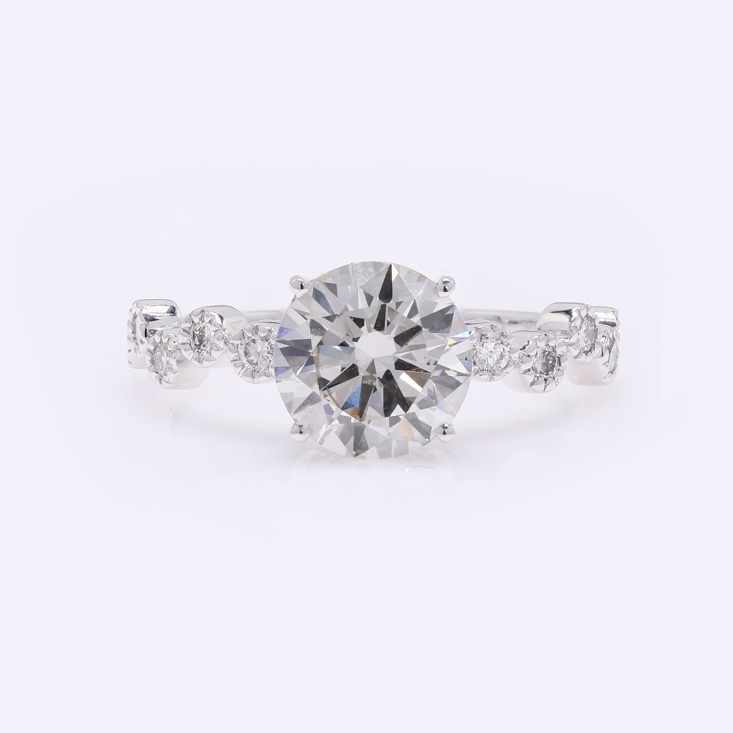 2.32 Carats Lab Grown Diamond 14K Gold Ring