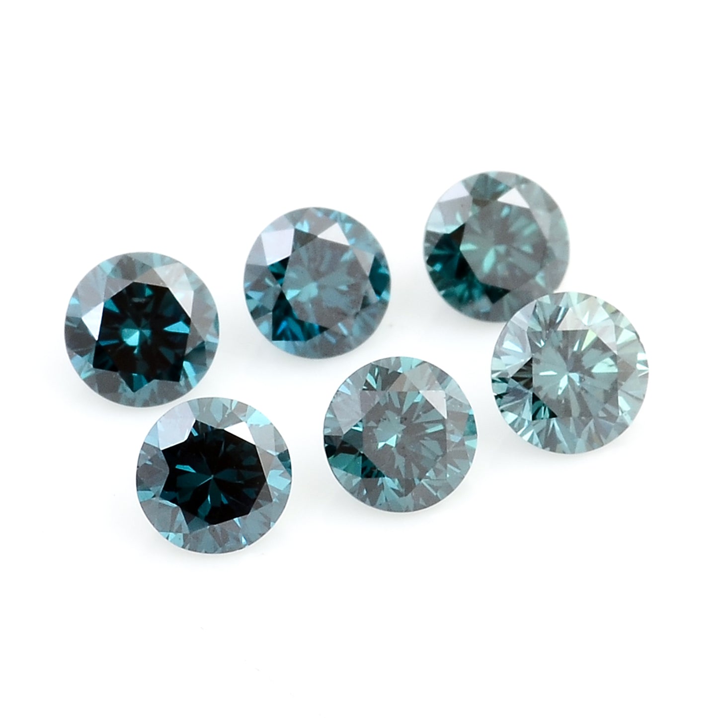 0.54 Blue Diamond Round Loose Gemstone