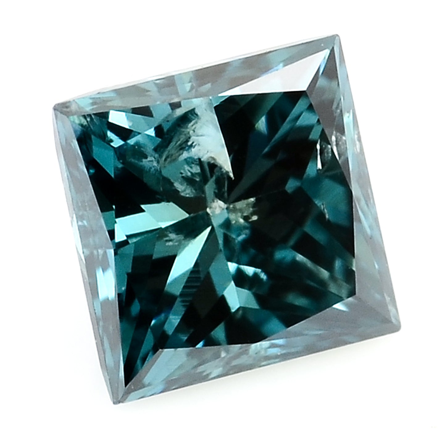 0.28 Blue Diamond Sqaure Loose Gemstone