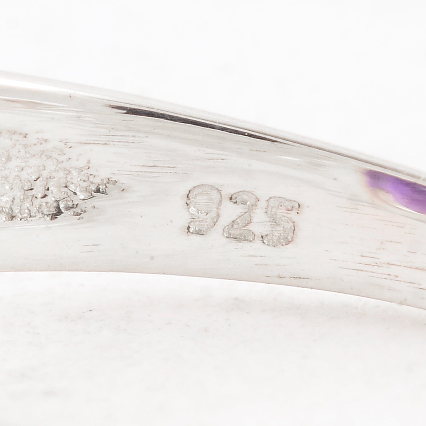 3.71 Ct Oval Amethyst 925 Sterling Silver Ring