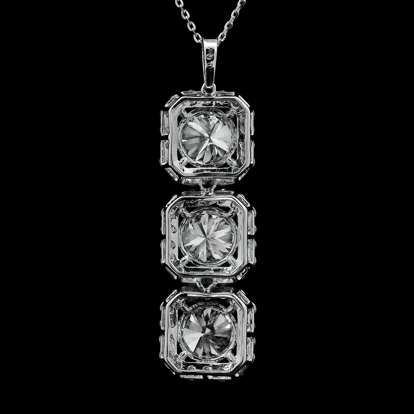 6.30 Carats Lab Grown Diamond 14K Gold Pendant