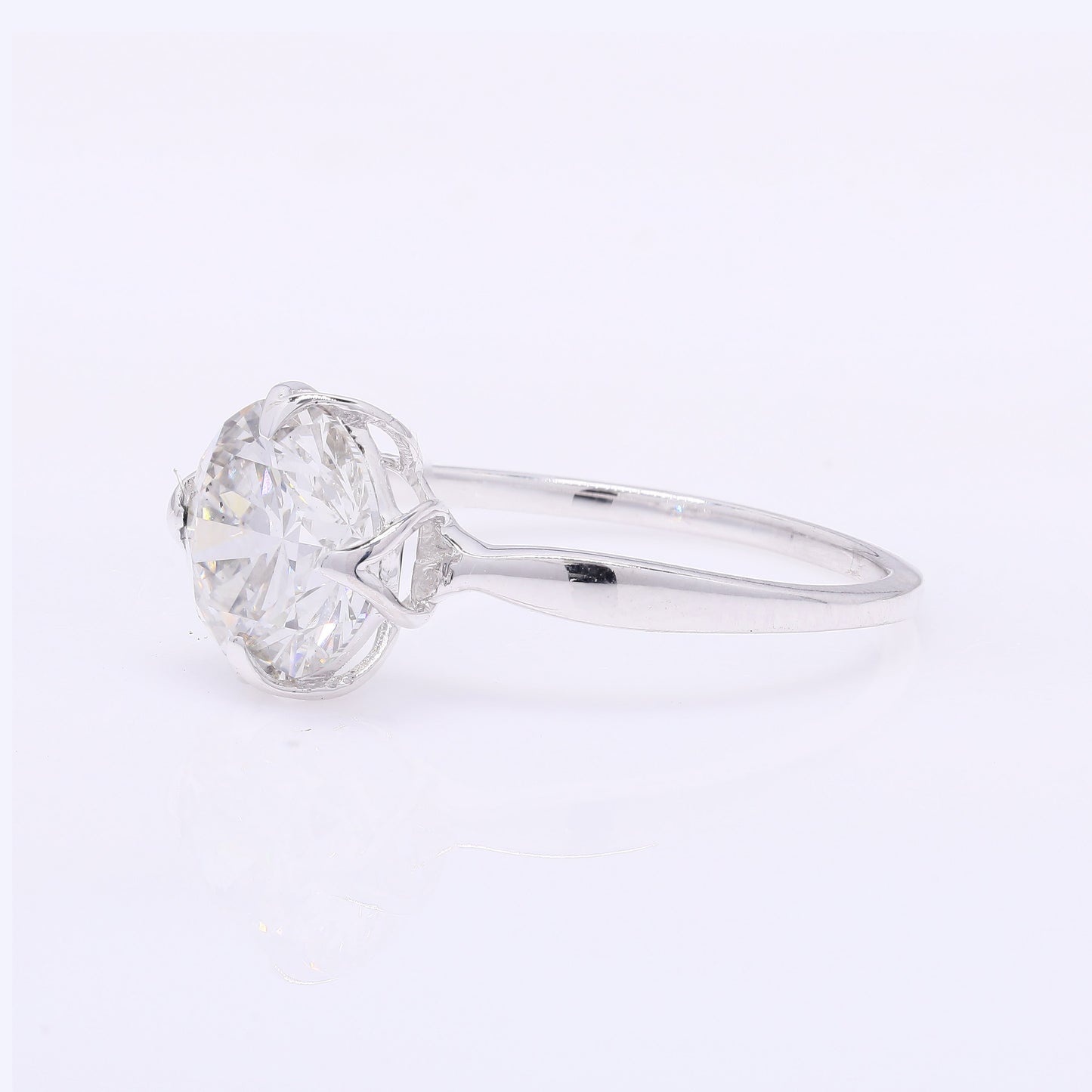 2.18 Carats Lab Grown Diamond 14K Gold Ring