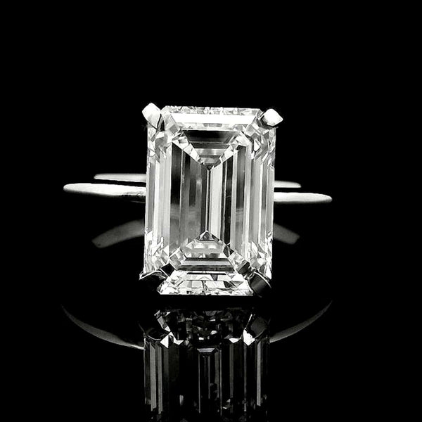 4.05 Carats Lab Grown Diamond 950 Platinum Ring