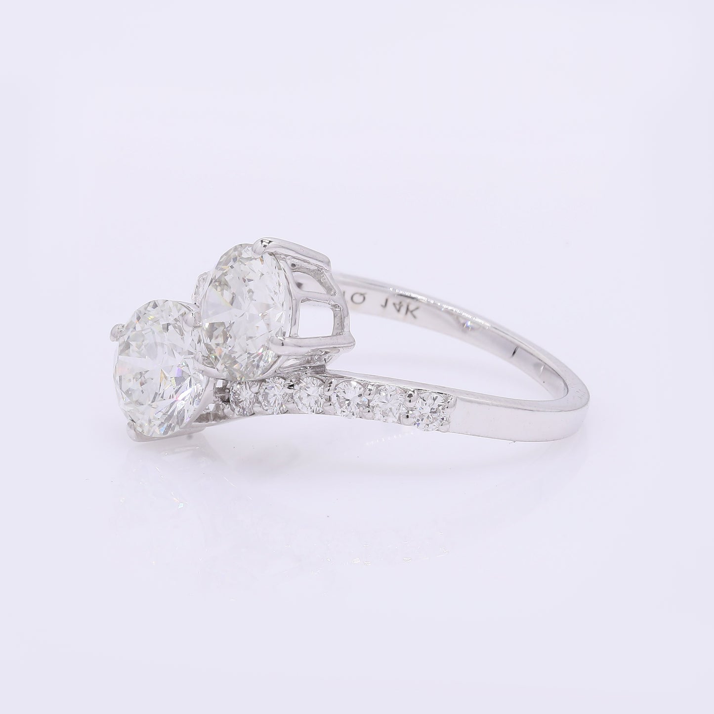 2.54 Carats Lab Grown Diamond 14K Gold Ring