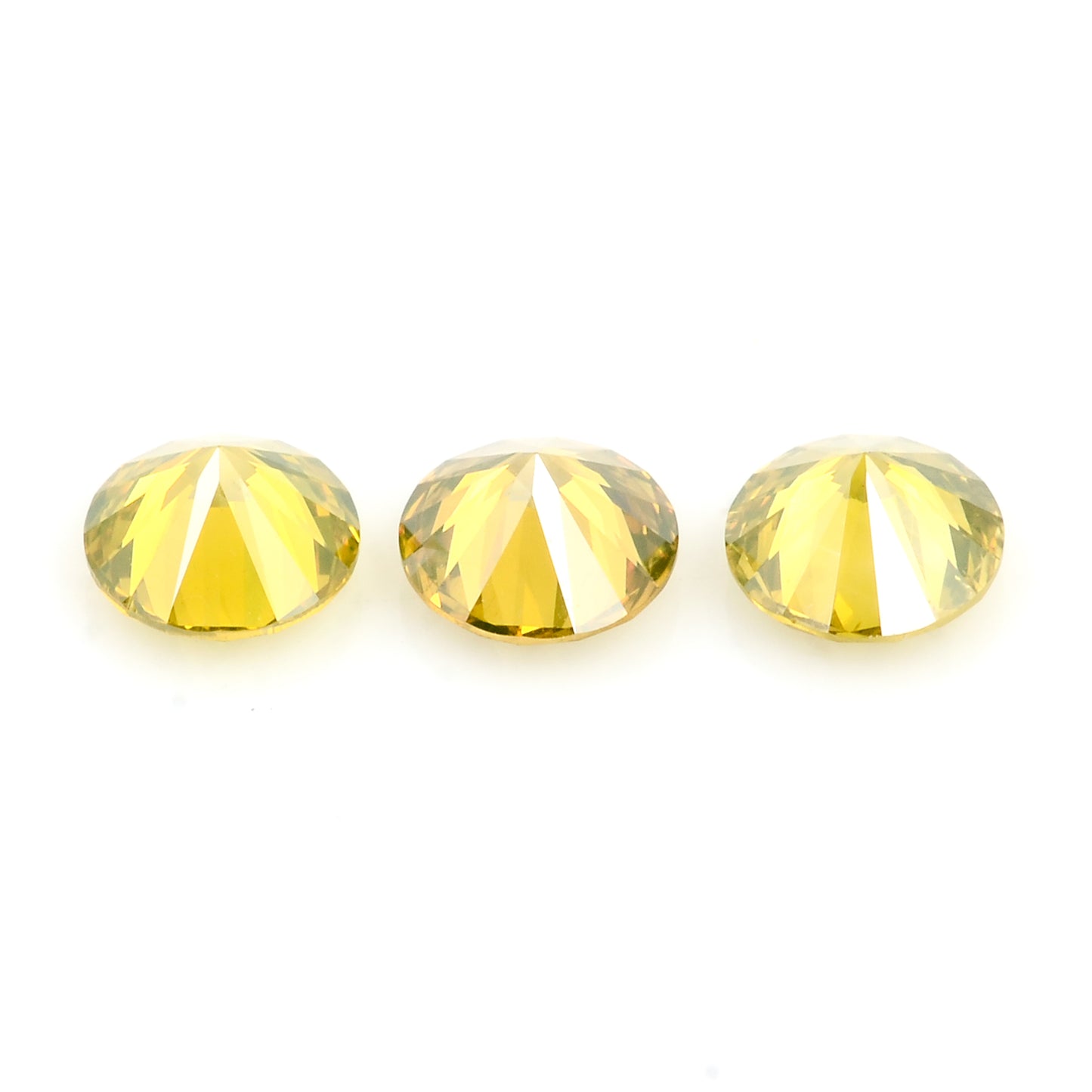 0.54 Yellow Diamond Round Loose Gemstone