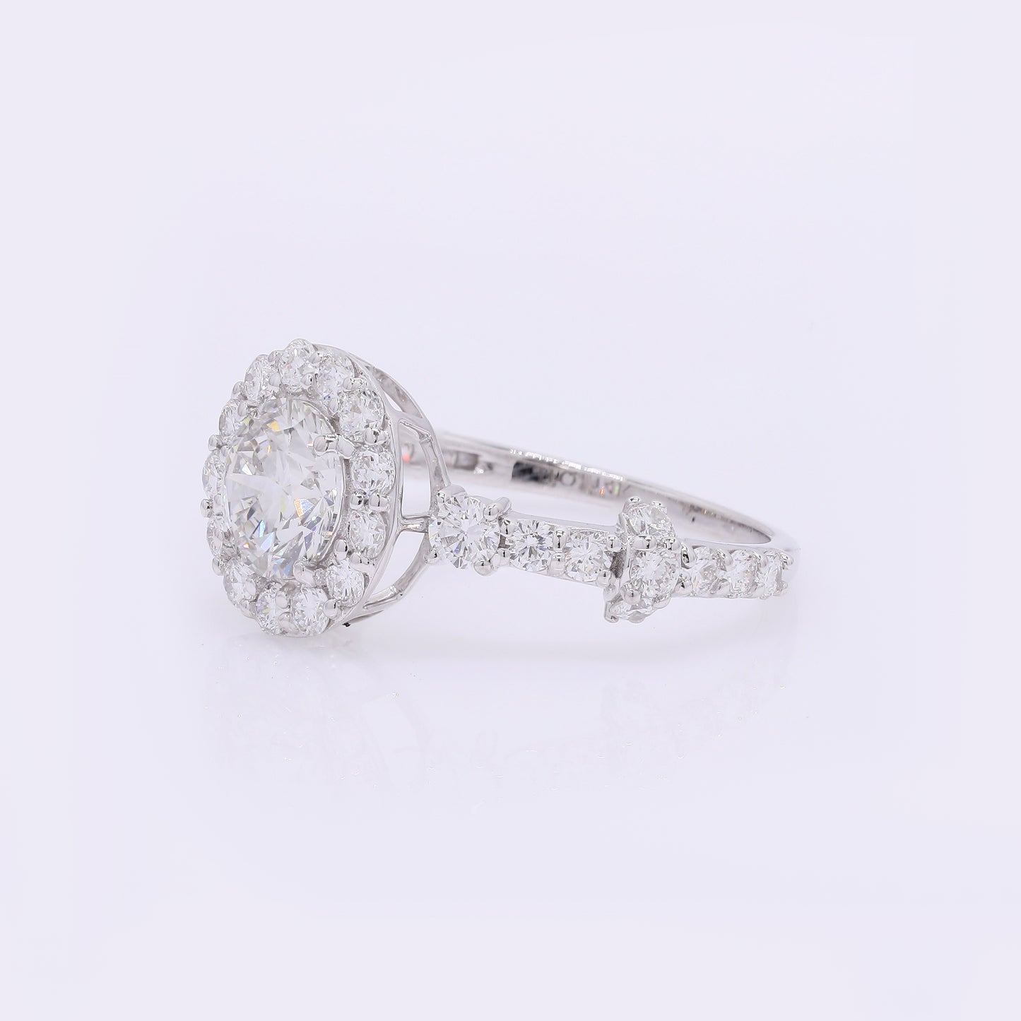 2.02 Carats Lab Grown Diamond 14K Gold Ring