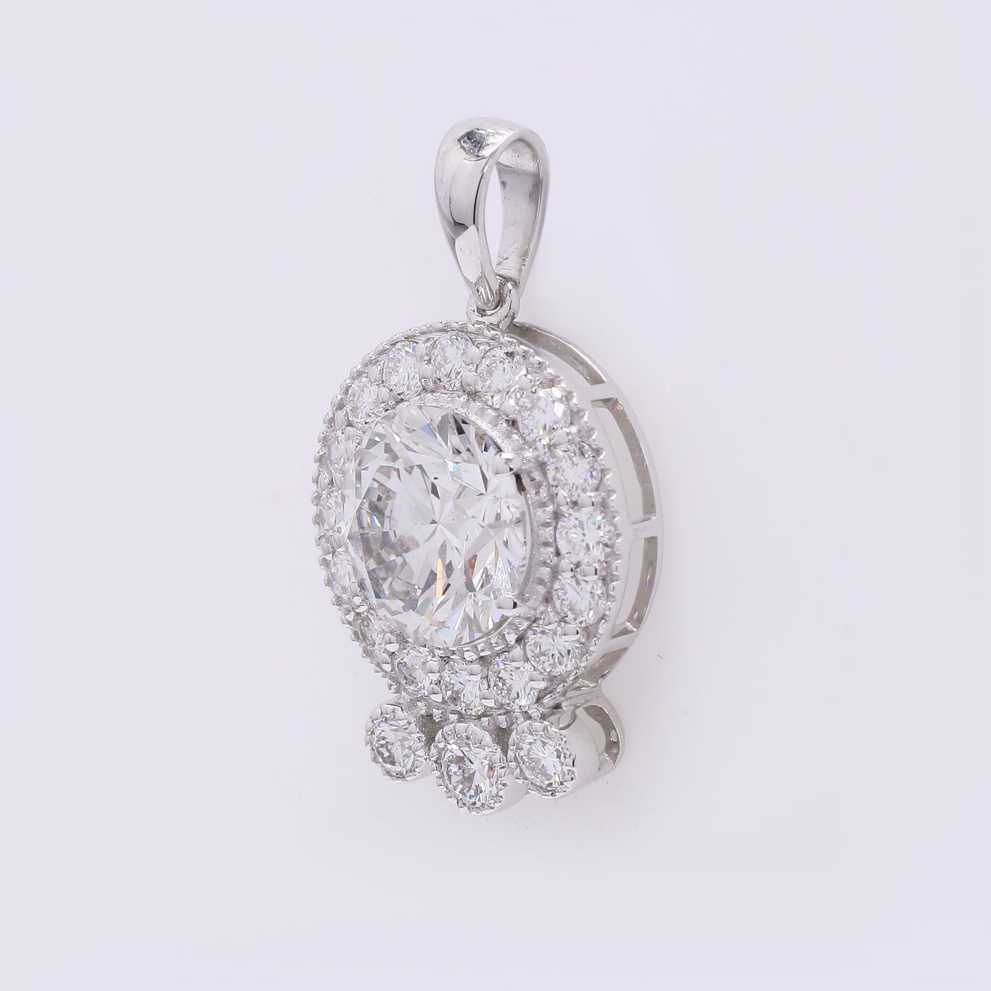 2.32 Carats Lab Grown Diamond 14K Gold Pendant