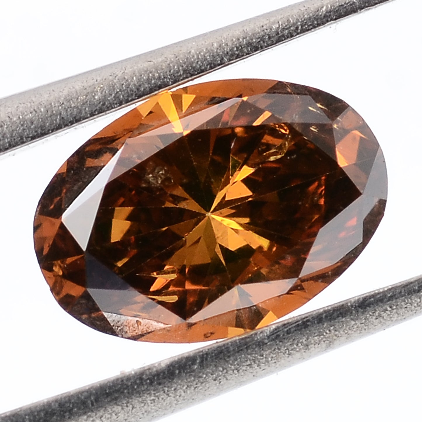 1.04 Carat Red Diamond Oval Loose Gemstone