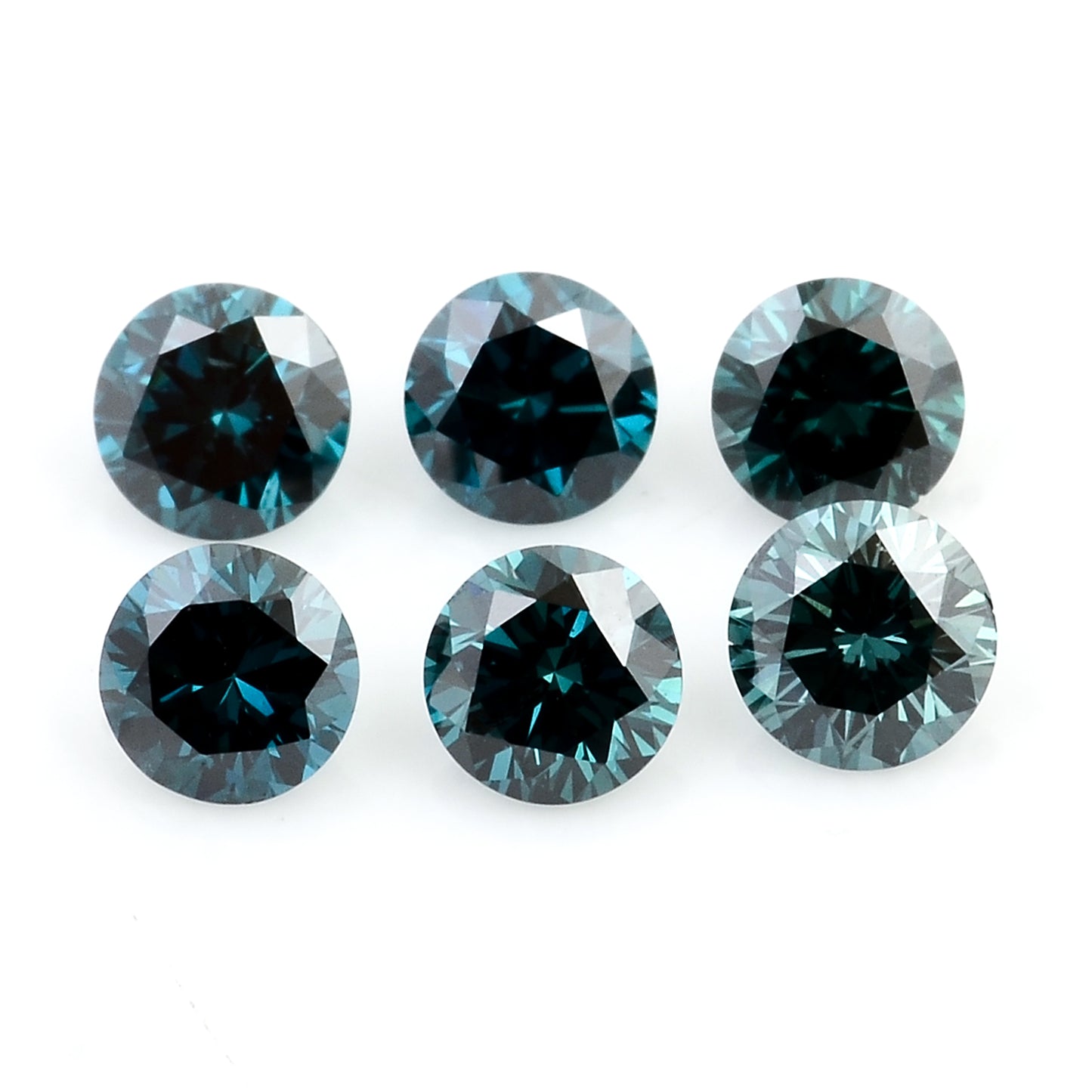 0.54 Blue Diamond Round Loose Gemstone