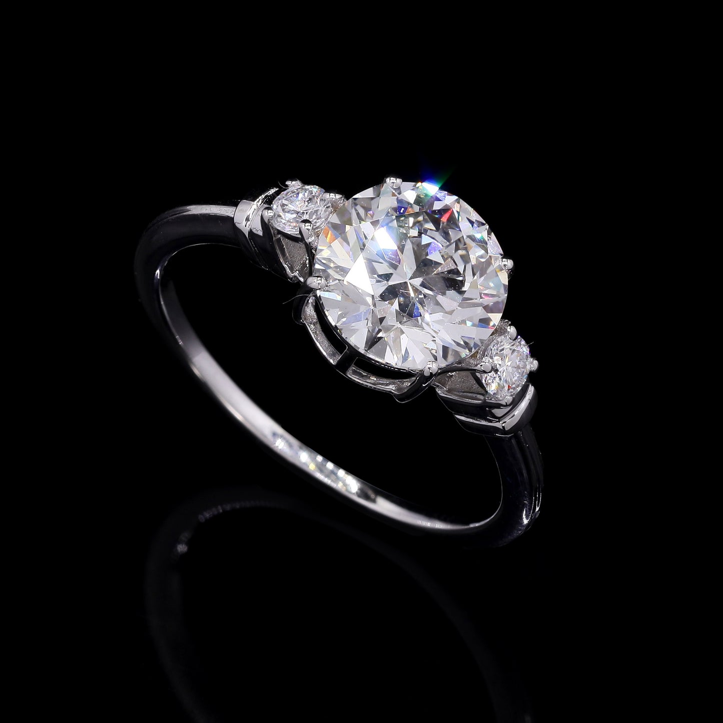 2.13 Carats Lab Grown Diamond 14K Gold Ring