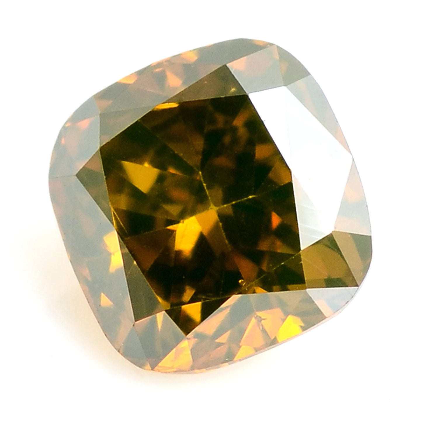 0.40 Carat Red Diamond Cushion Loose Gemstone