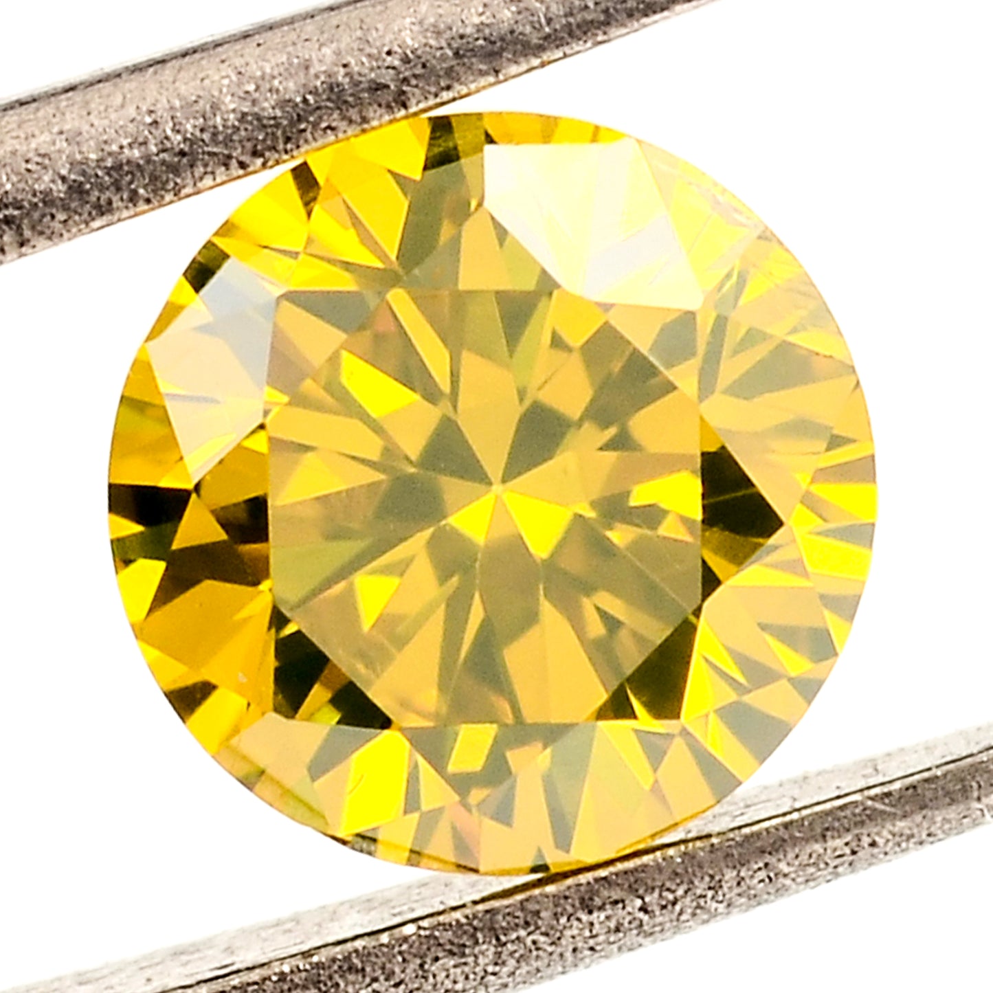 0.43 Yellow Diamond Round Loose Gemstone
