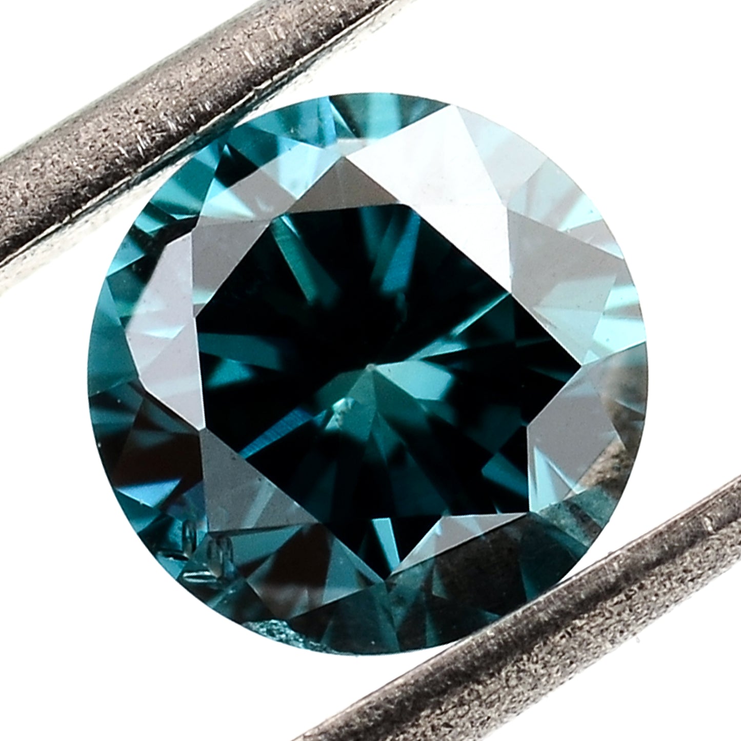 0.97 Blue Diamond Round Loose Gemstone