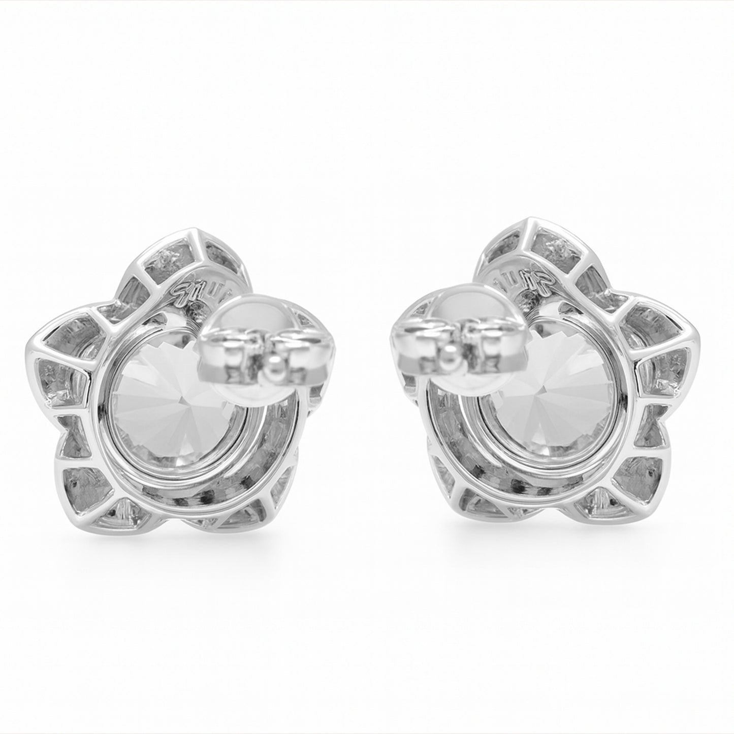 3.74 Carats Lab Grown Diamond 14K Gold Earrings